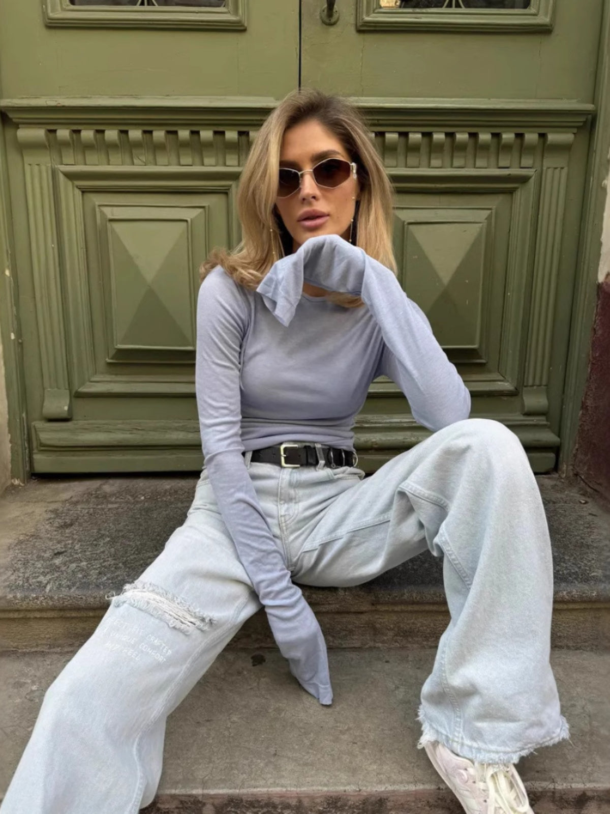 Haut Manches Longues Coupe Slim - Marais Paris-Marais Paris-Marais Paris