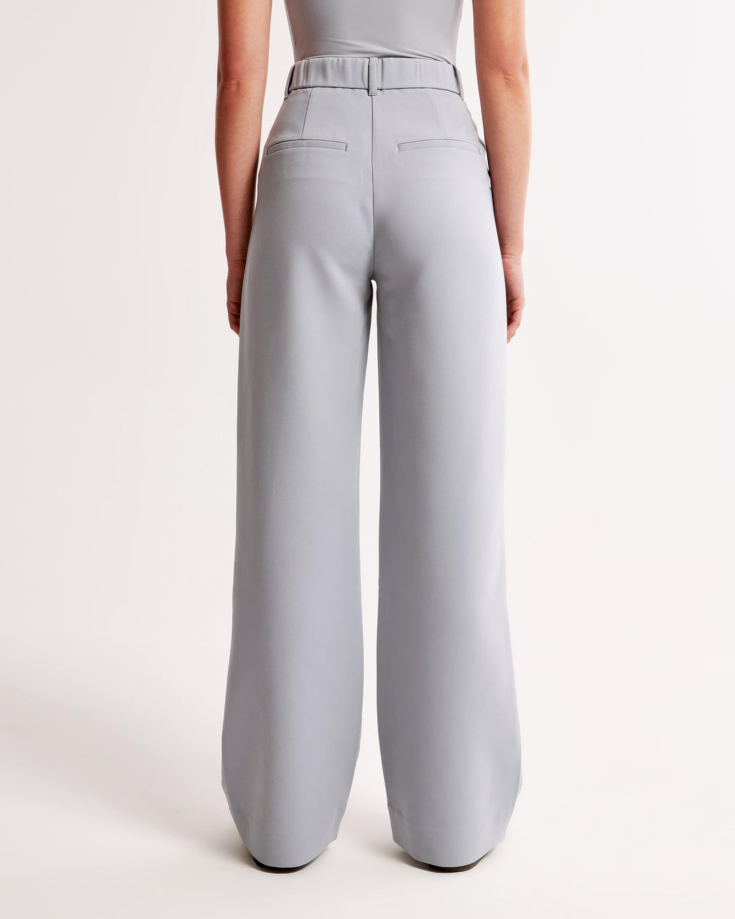 Pantalon Jambe Large Taille Haute Coupe Moderne-Pants-Marais Paris-Marais Paris