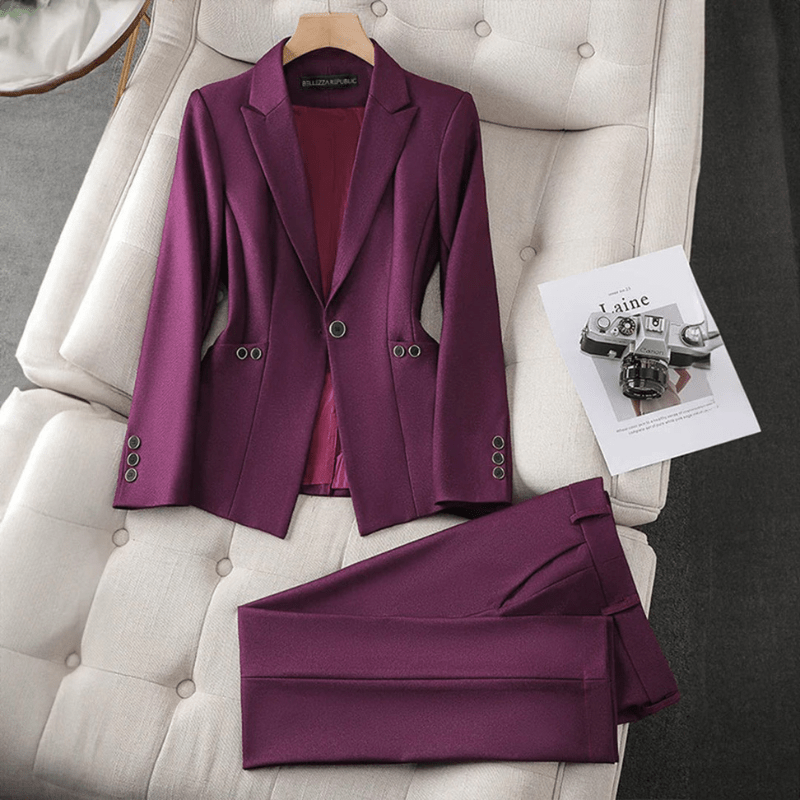 Marais Paris Costume Élégant et Moderne pour Professionnels-Suit Set-Marais Paris-Violet-S-Marais Paris