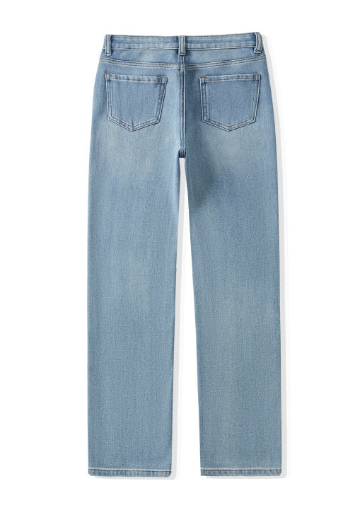 Haut Maille Côtelée & Jean Taille Haute - Ensemble Décontracté-Pants-Marais Paris-Marais Paris