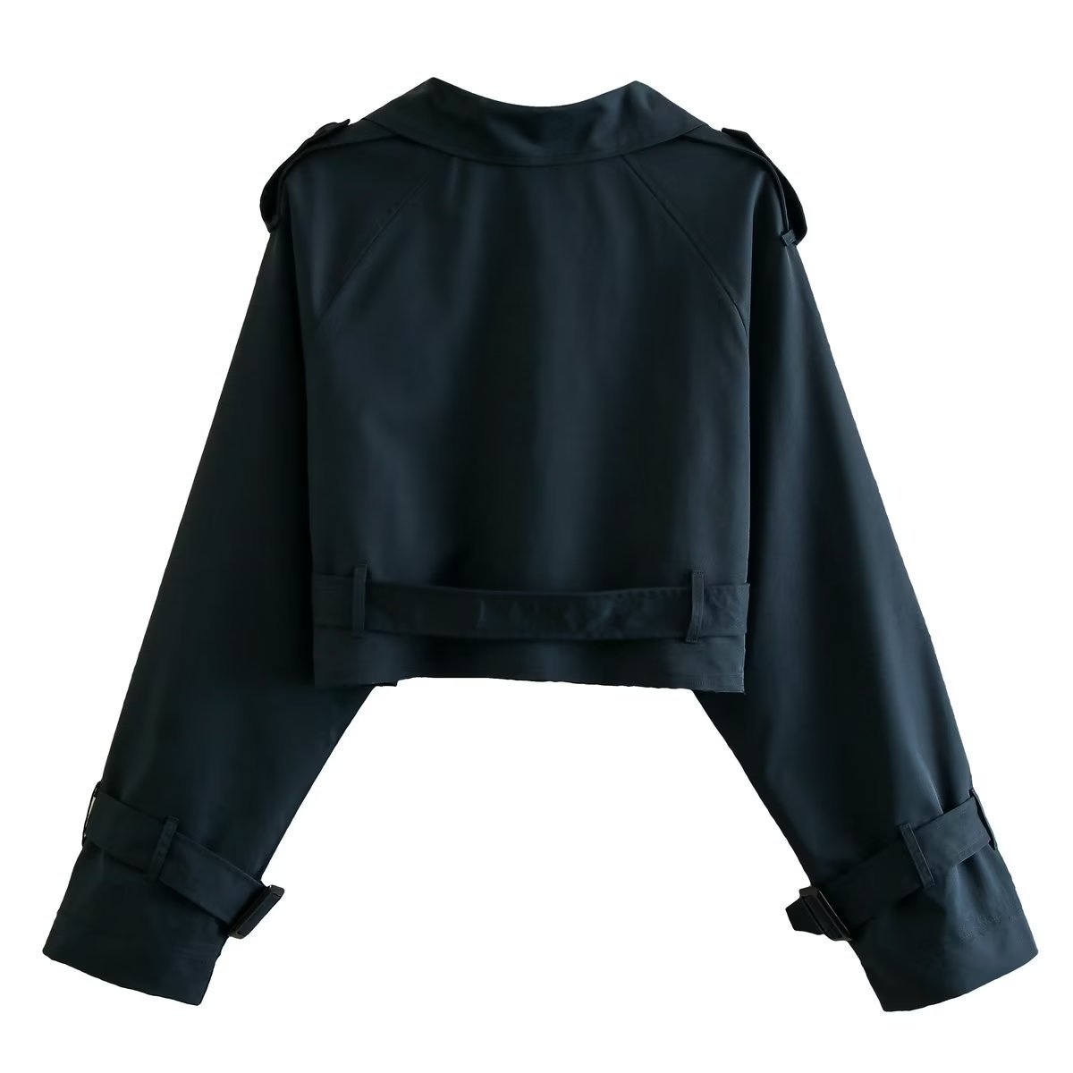 Veste Trench Cropped Femme - Double Boutonnage, Ceinture Ajustable-Jassen-Marais Paris-Marais Paris