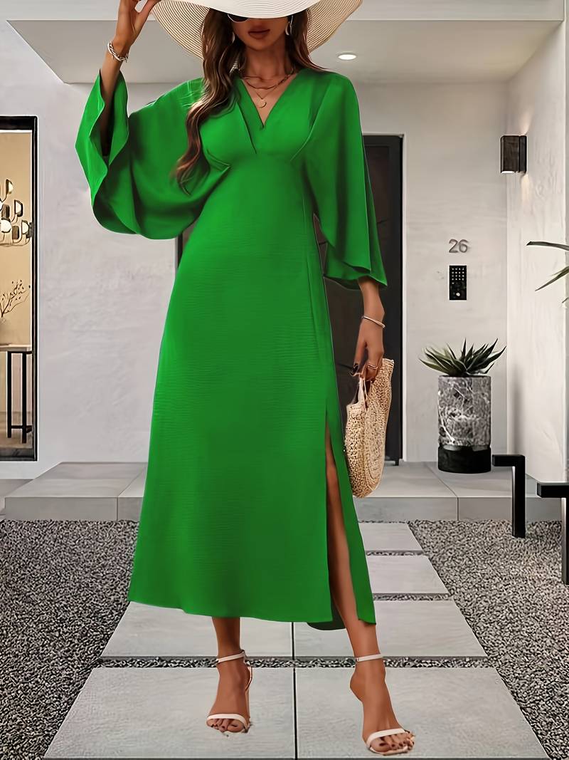 Marais Paris Robe Chic et Élégante - Design Sophistiqué-Long dress-Marais Paris-Vert éMeraude-XS-Marais Paris