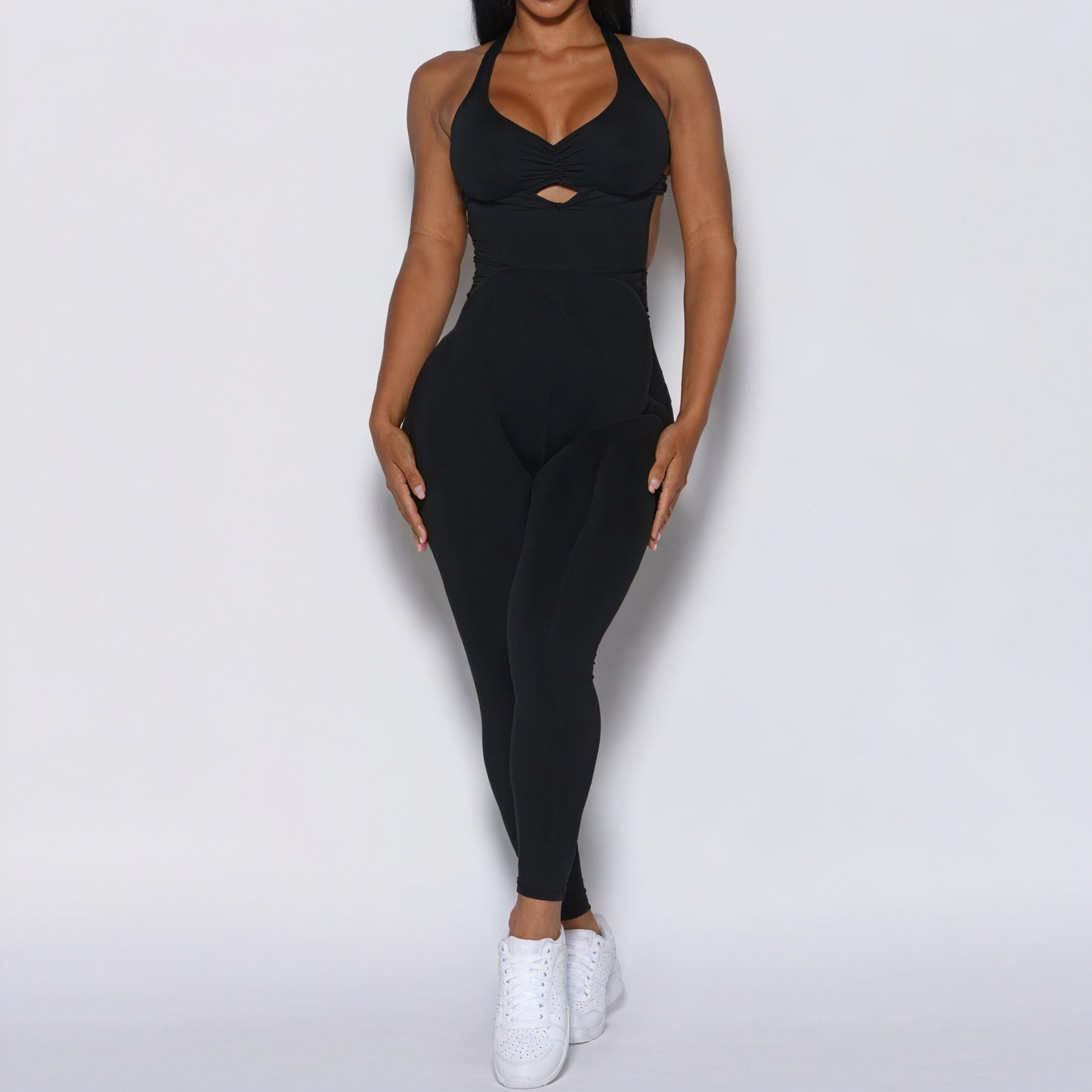 Ensemble Actif Femme - Soutien-gorge et Leggings Taille Haute-Jumpsuits-Marais Paris-Noir-S-Marais Paris