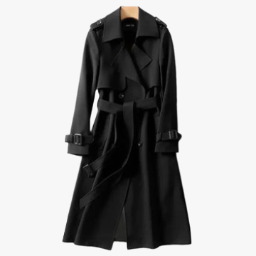 Manteau Trench Élégant et Sophistiqué pour Femmes-Trenchcoat-Marais Paris-Noir-XS-Marais Paris