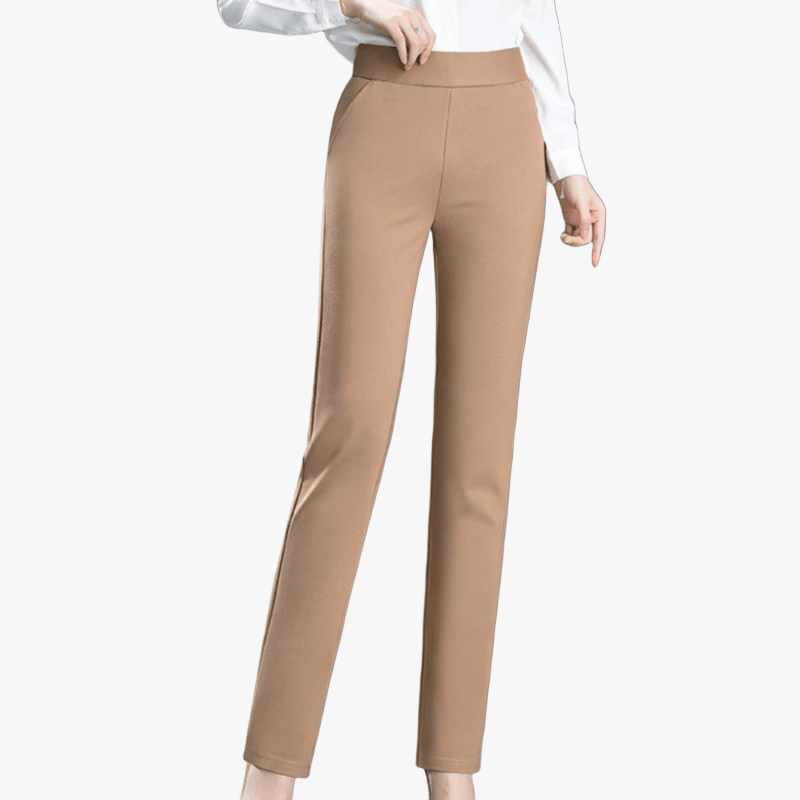 Pantalon Tailleur Élégant pour Femmes - Style Chic et Professionnel-Women Pants-Marais Paris-Camel-S-Marais Paris