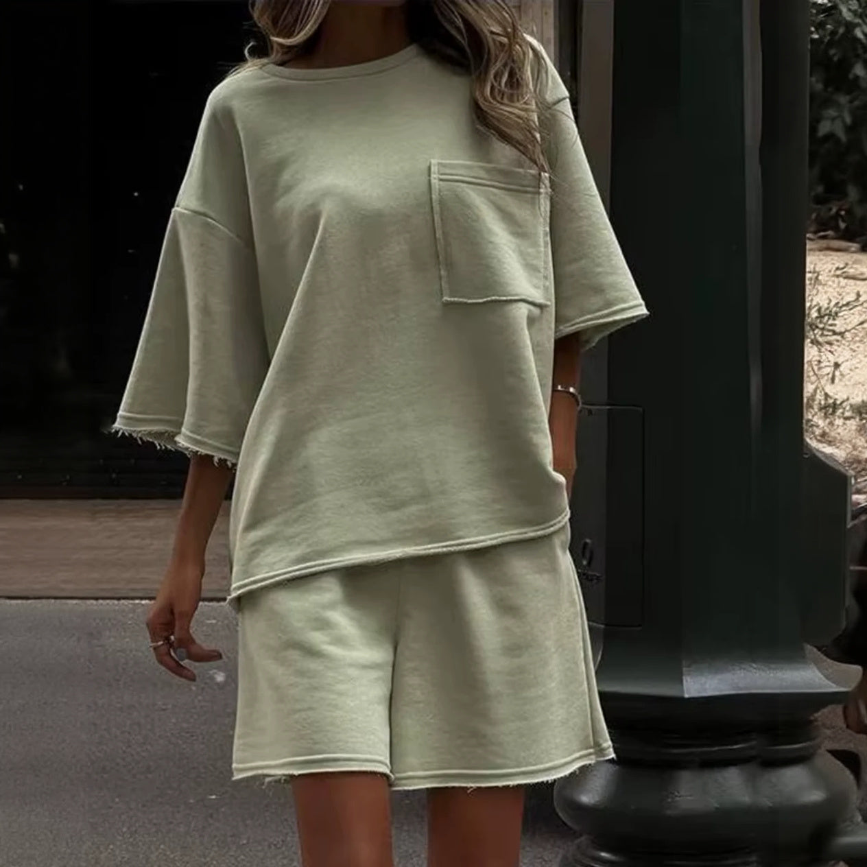 T-shirt Oversize Minimaliste pour Femmes - Confort et Style-Marais Paris-Vert-S-Marais Paris