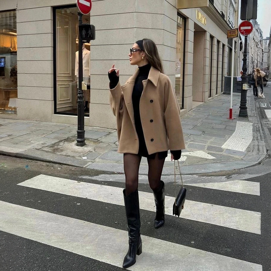 Manteau Élégant et Minimaliste pour Femmes - Style Sophistiqué-Jackets-Marais Paris-Marais Paris