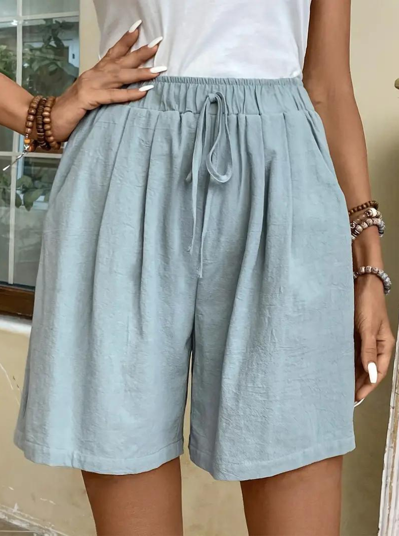 Short Fluide Taille Haute - Coupe Ample et Poches Latérales-Shorts-Marais Paris-Marais Paris