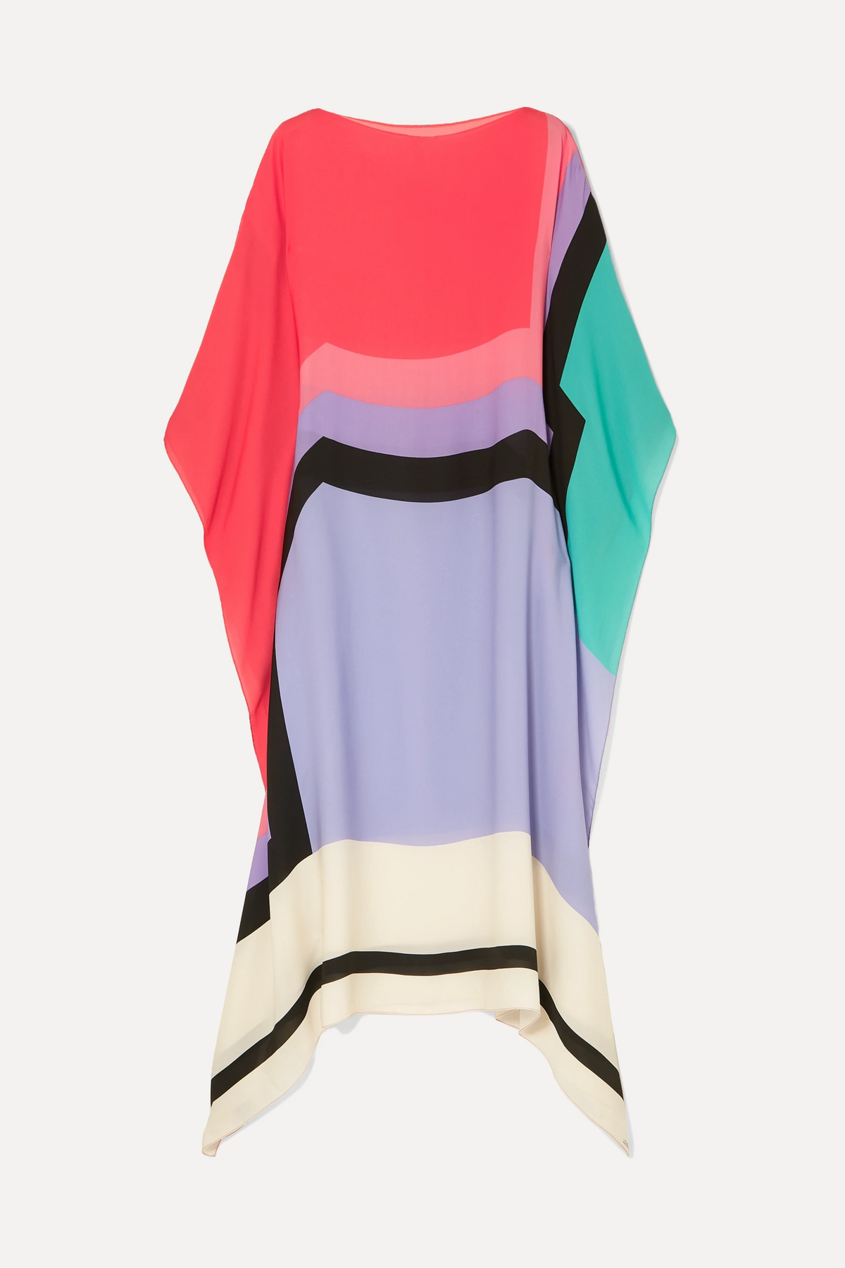 Robe Fluide Color-Block Asymétrique Manches Amples-Dresses-Marais Paris-Marais Paris