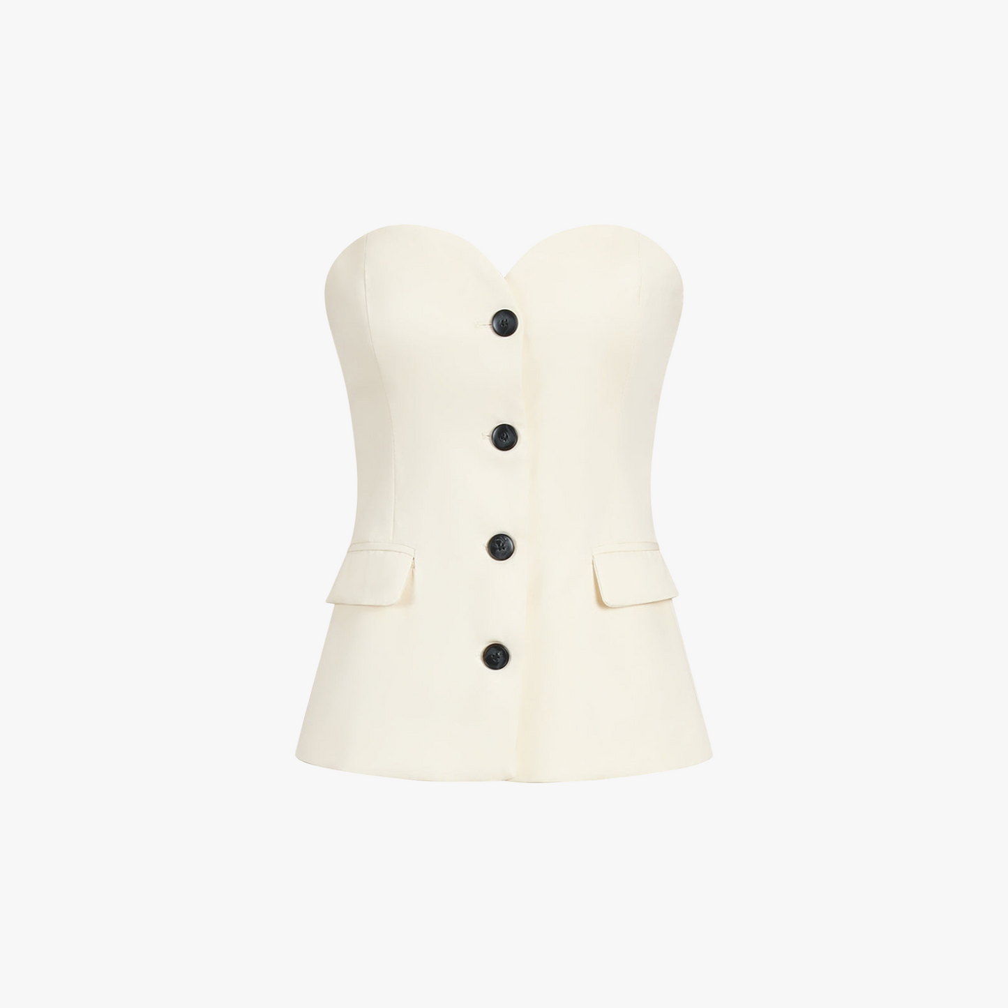 Ensemble Deux Pièces Chic - Haut Bustier, Pantalon Jambes Larges-Falling for Autumn-Marais Paris-Marais Paris