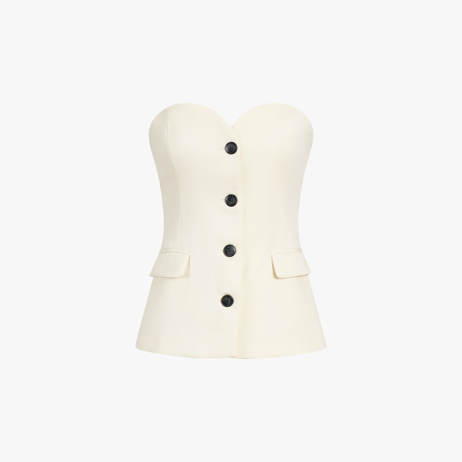 Ensemble Deux Pièces Chic - Haut Bustier, Pantalon Jambes Larges-Falling for Autumn-Marais Paris-Marais Paris