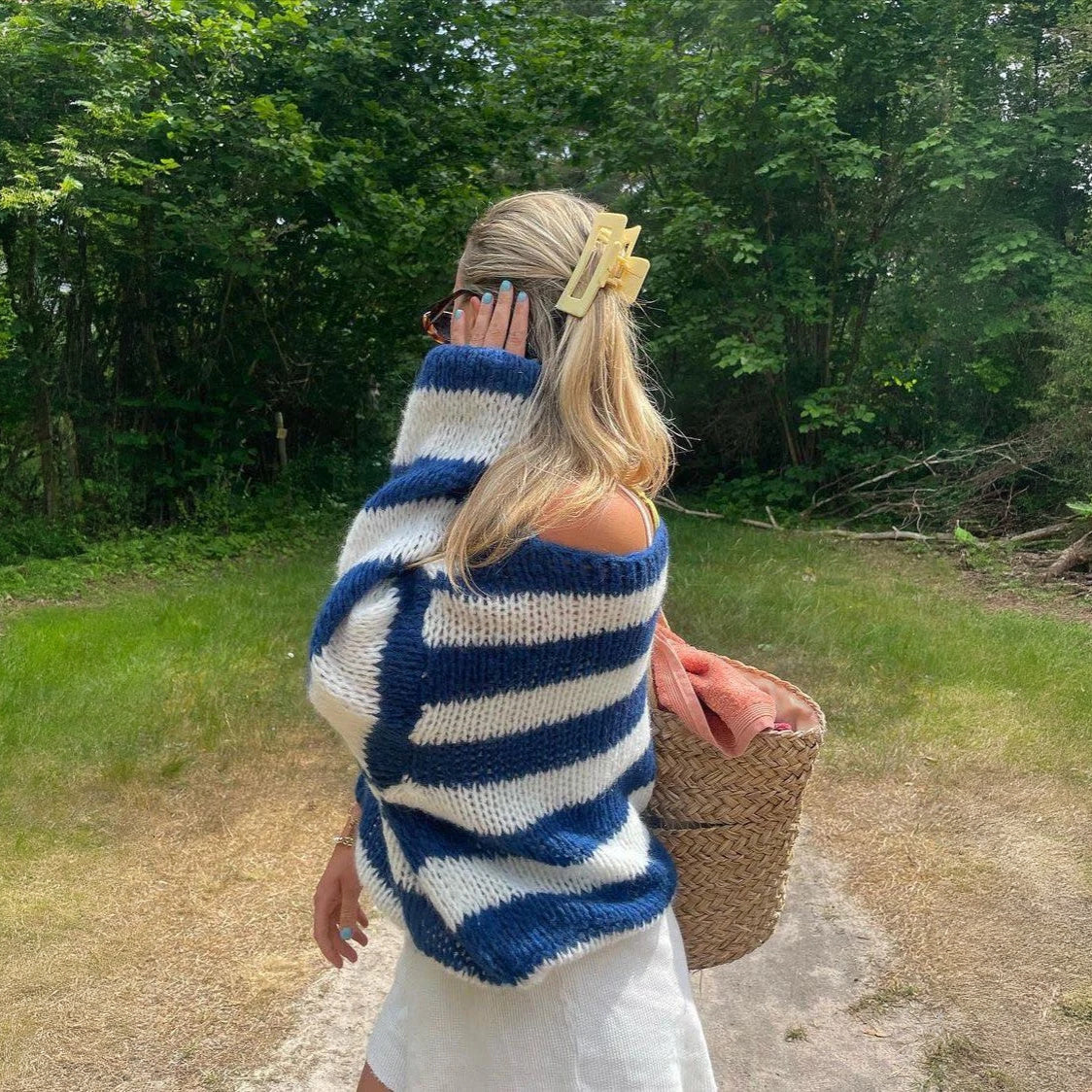 Pull Rayé Oversize Femme - Coupe Ample, Manches Ballon-Marais Paris-Marais Paris