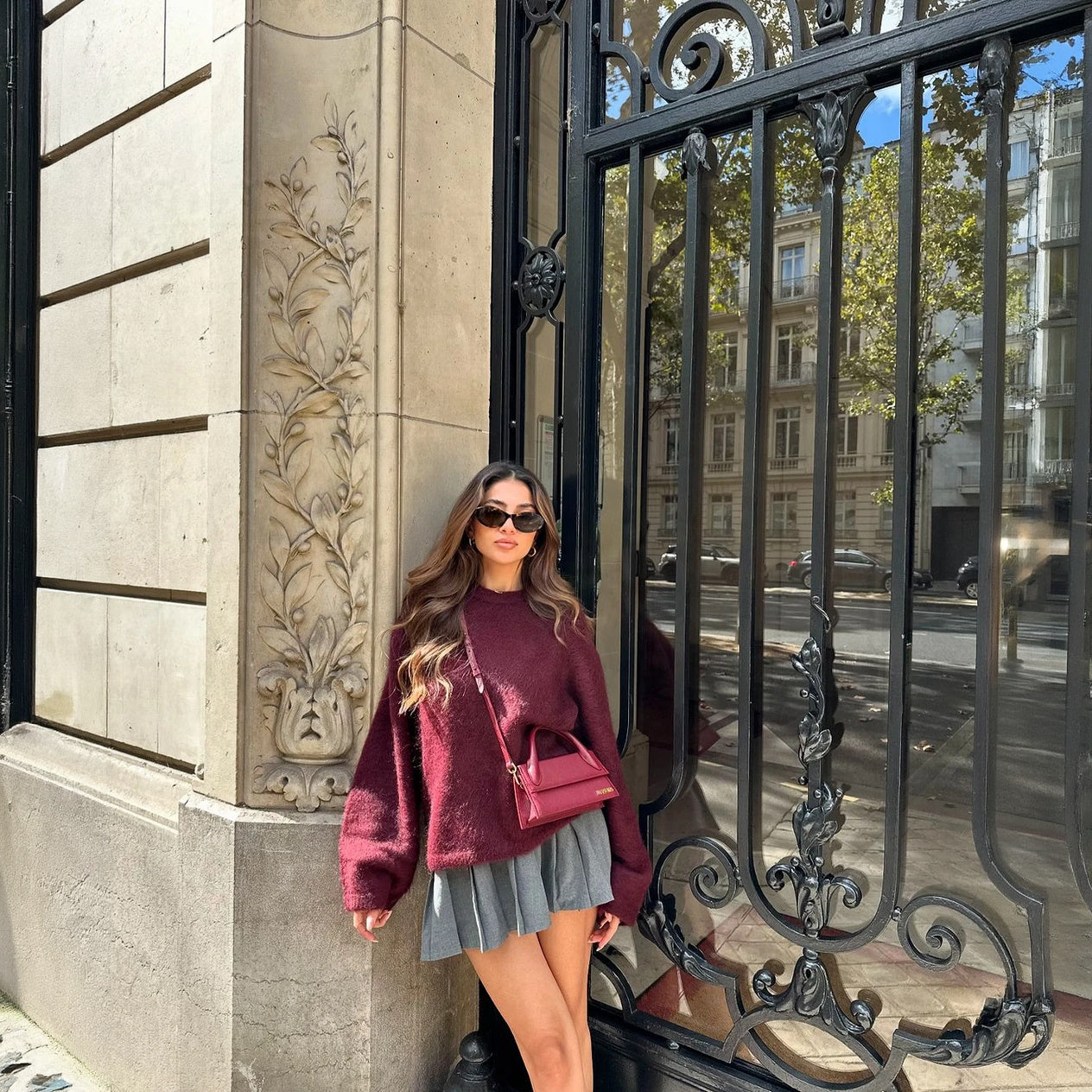 Top à Manches Longues Femme - Coupe Ample, Encolure Ras du Cou-Marais Paris-Marais Paris