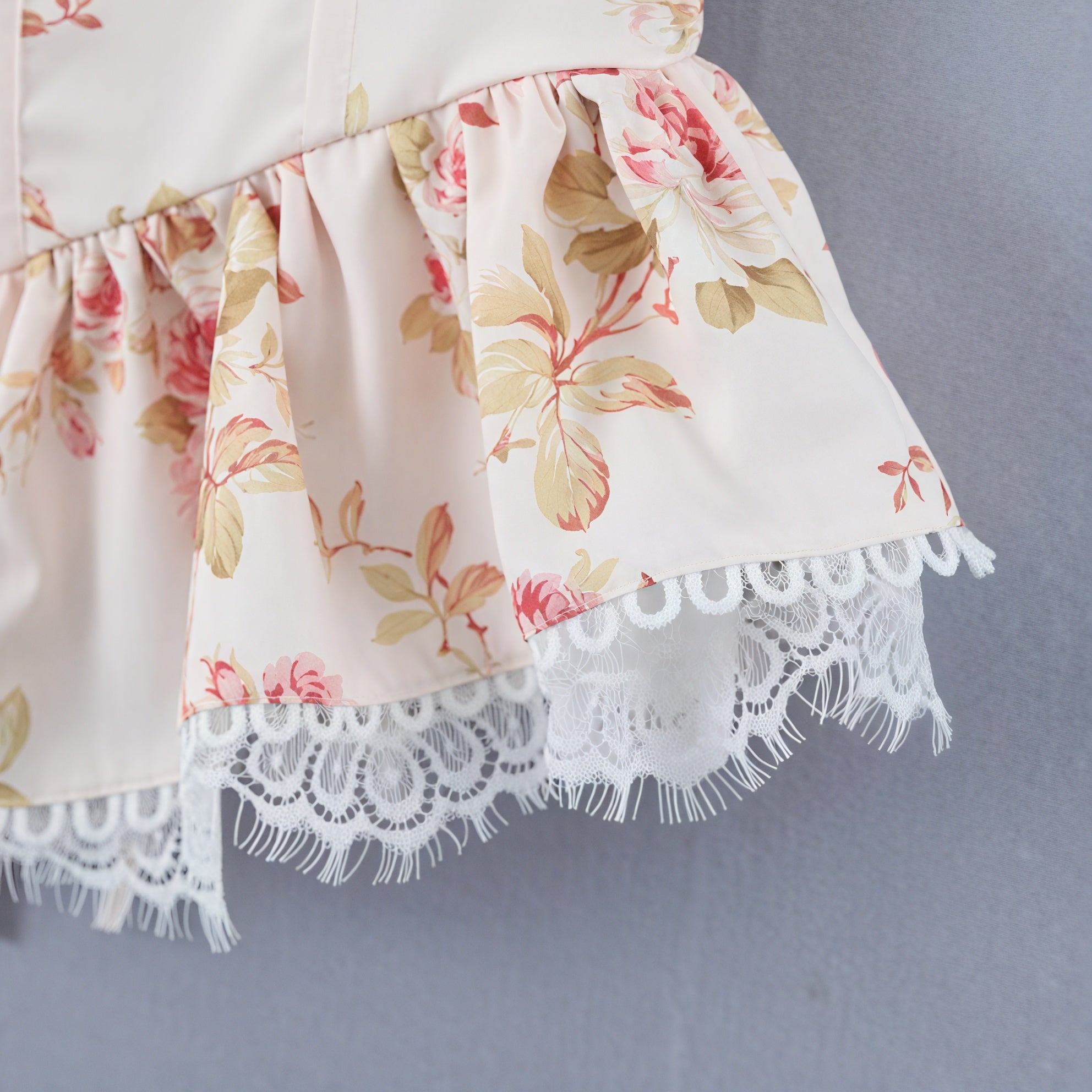 Haut Fleuri Femme - Corsage Péplum Romantique - Marais Paris-Tops-Marais Paris-Marais Paris