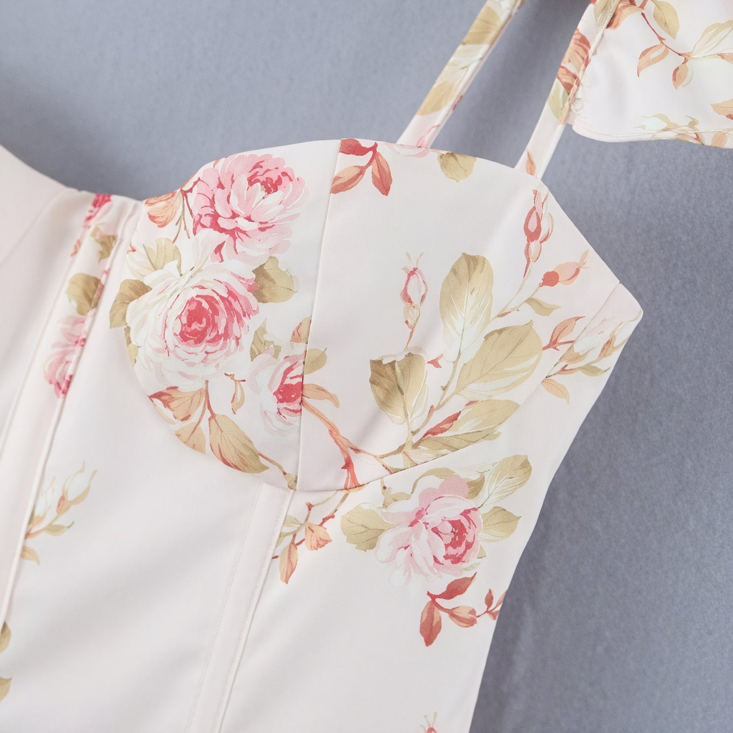 Haut Fleuri Femme - Corsage Péplum Romantique - Marais Paris-Tops-Marais Paris-Marais Paris