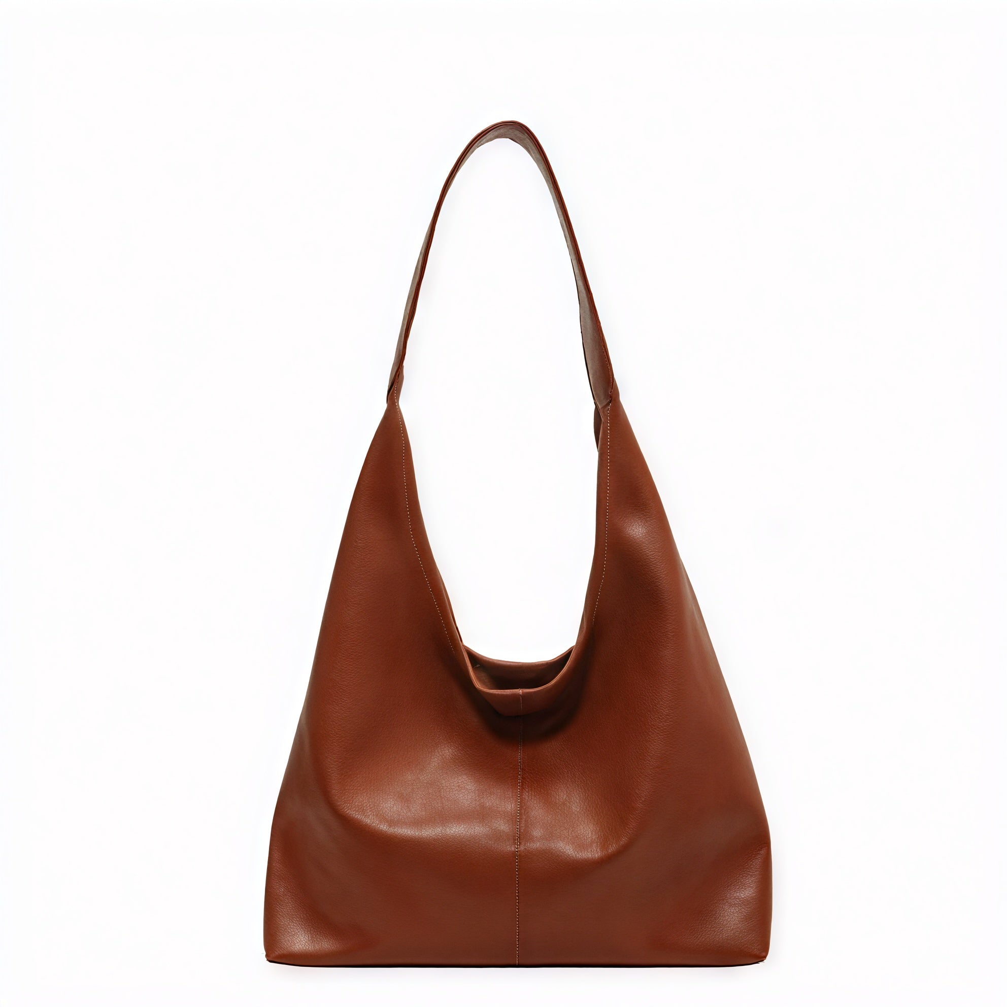 Sac Hobo Femme - Grand, Souple, Design Minimaliste-Tassen-Marais Paris-Brun Clair-Marais Paris