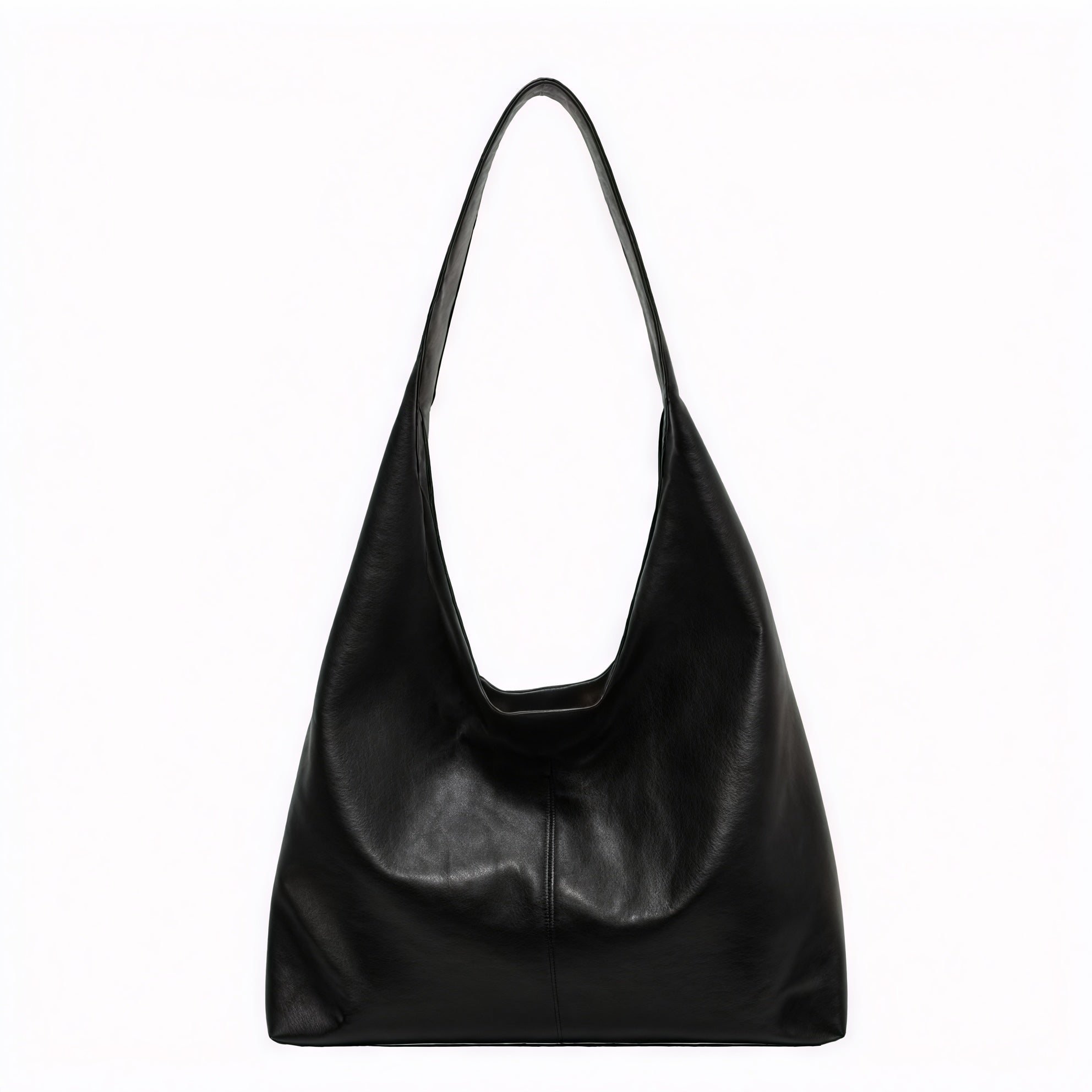 Sac Hobo Femme - Grand, Souple, Design Minimaliste-Tassen-Marais Paris-Noir-Marais Paris