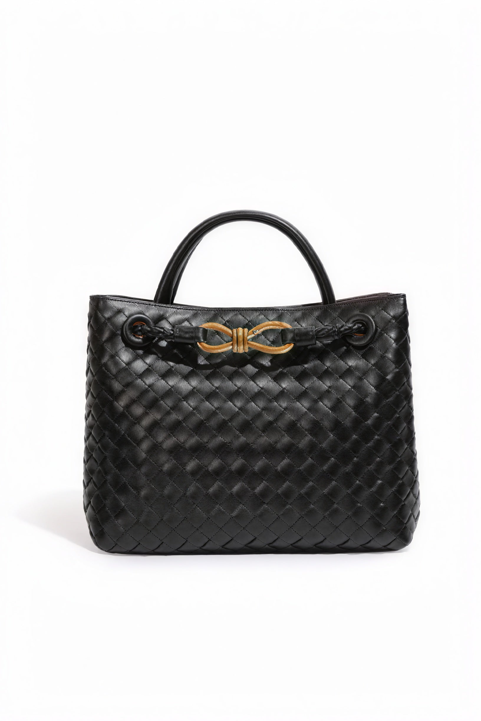 Sac à Main Tissé Femme - Élégant, Structuré, Marais Paris-Bags-Marais Paris-Noir-Marais Paris