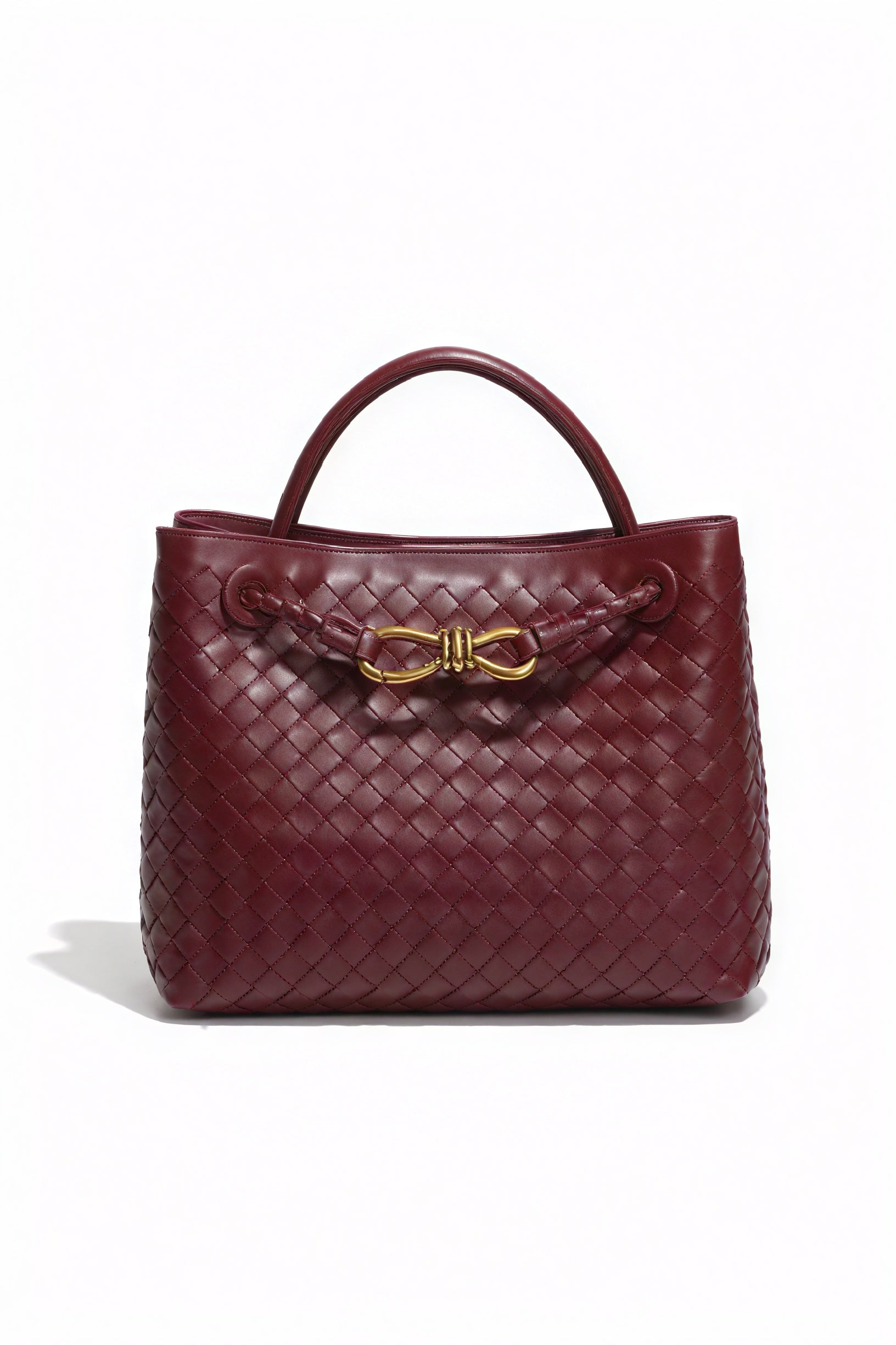 Sac à Main Tissé Femme - Élégant, Structuré, Marais Paris-Bags-Marais Paris-Rouge-Marais Paris