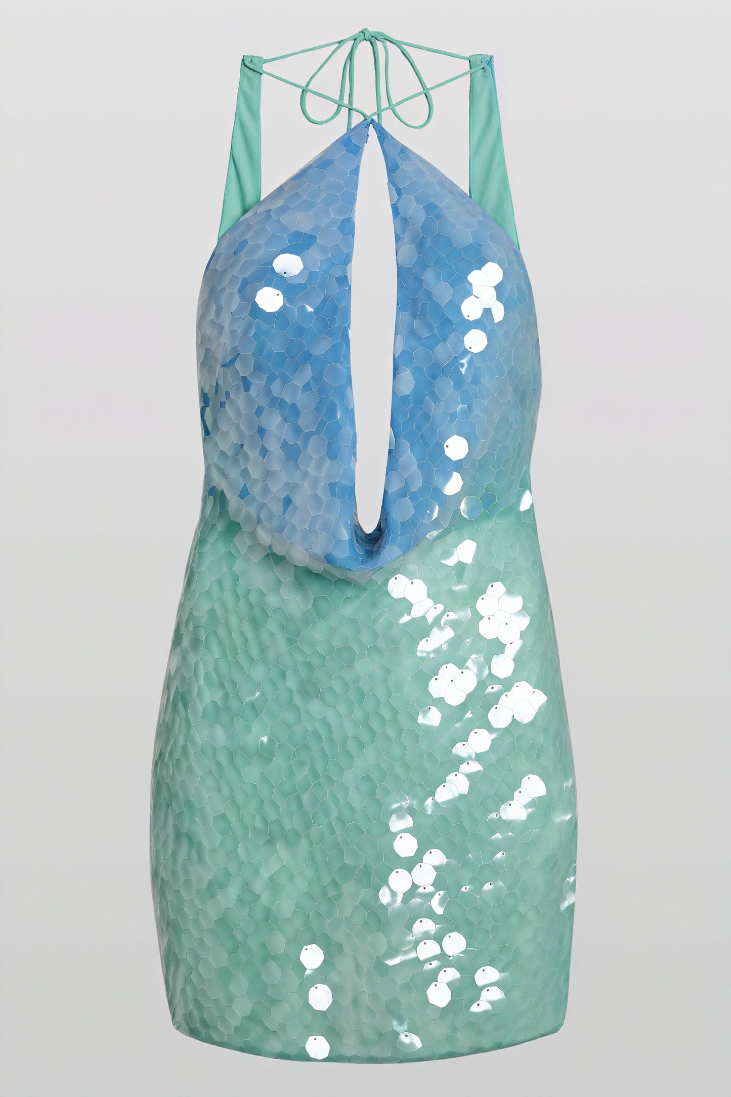 Mini Robe Pailletée Halterneck Découpée – Soirée & Cocktail-Dresses-Marais Paris-Marais Paris