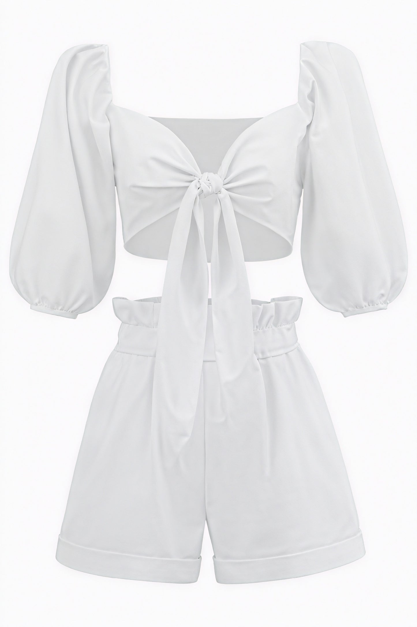 Haut Femme avec Nœud + Short Assorti – Ensemble Chic-Sets-Marais Paris-Marais Paris