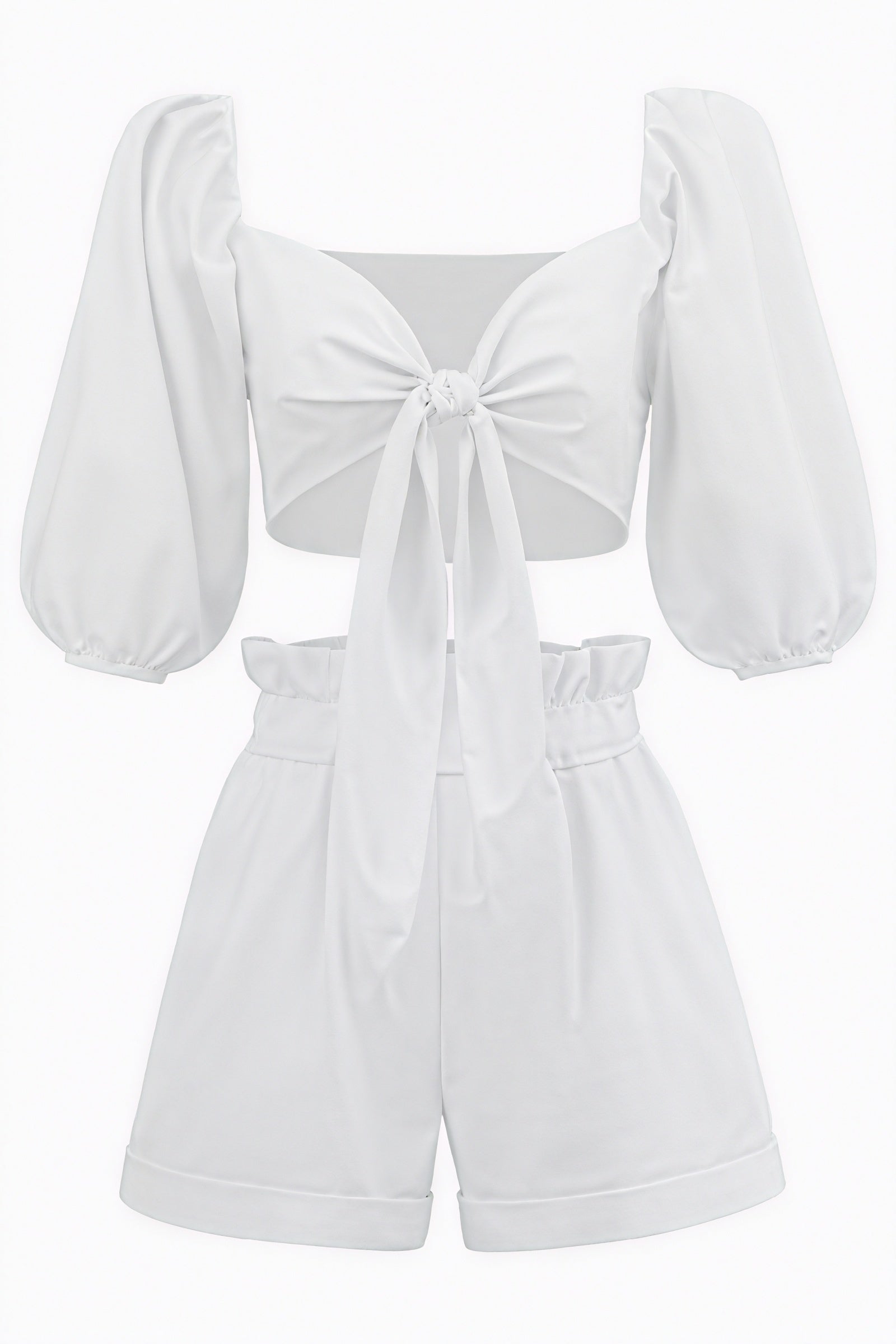 Haut Femme avec Nœud + Short Assorti – Ensemble Chic-Sets-Marais Paris-Marais Paris