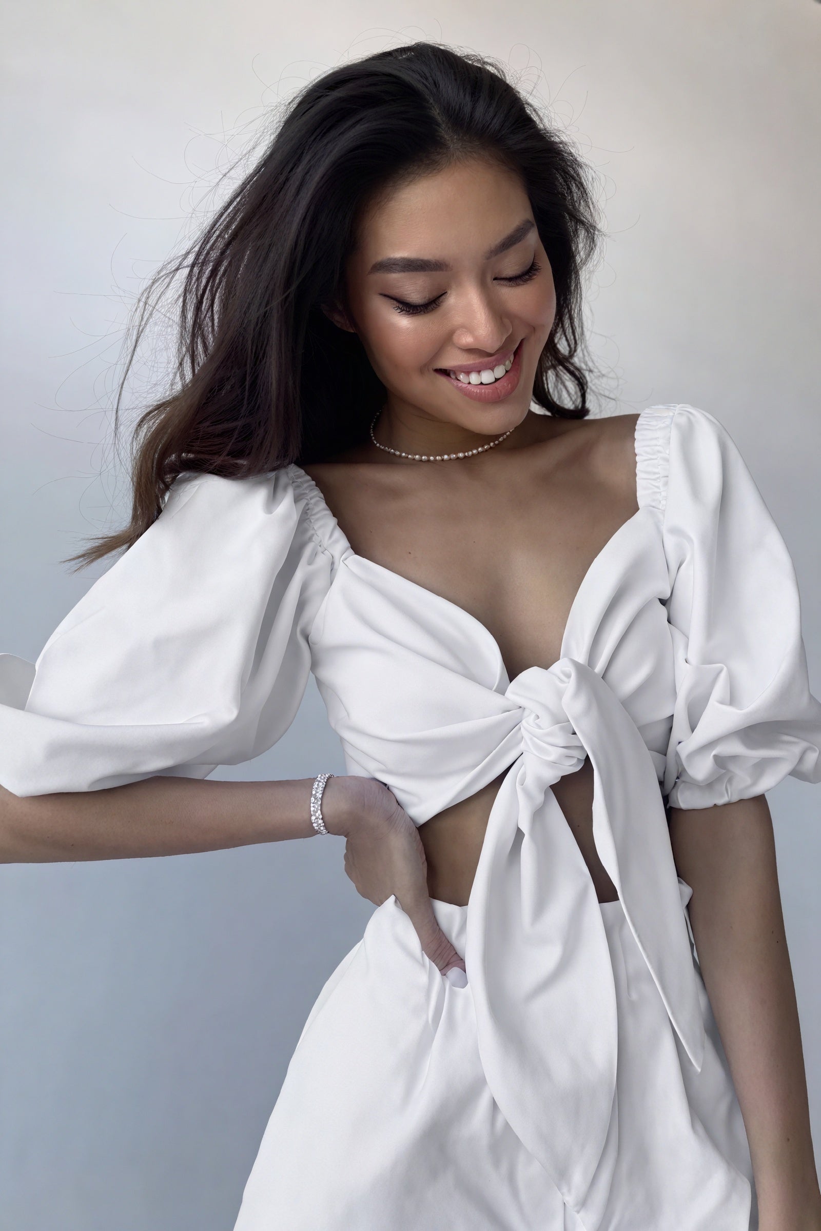 Haut Femme avec Nœud + Short Assorti – Ensemble Chic-Sets-Marais Paris-Marais Paris