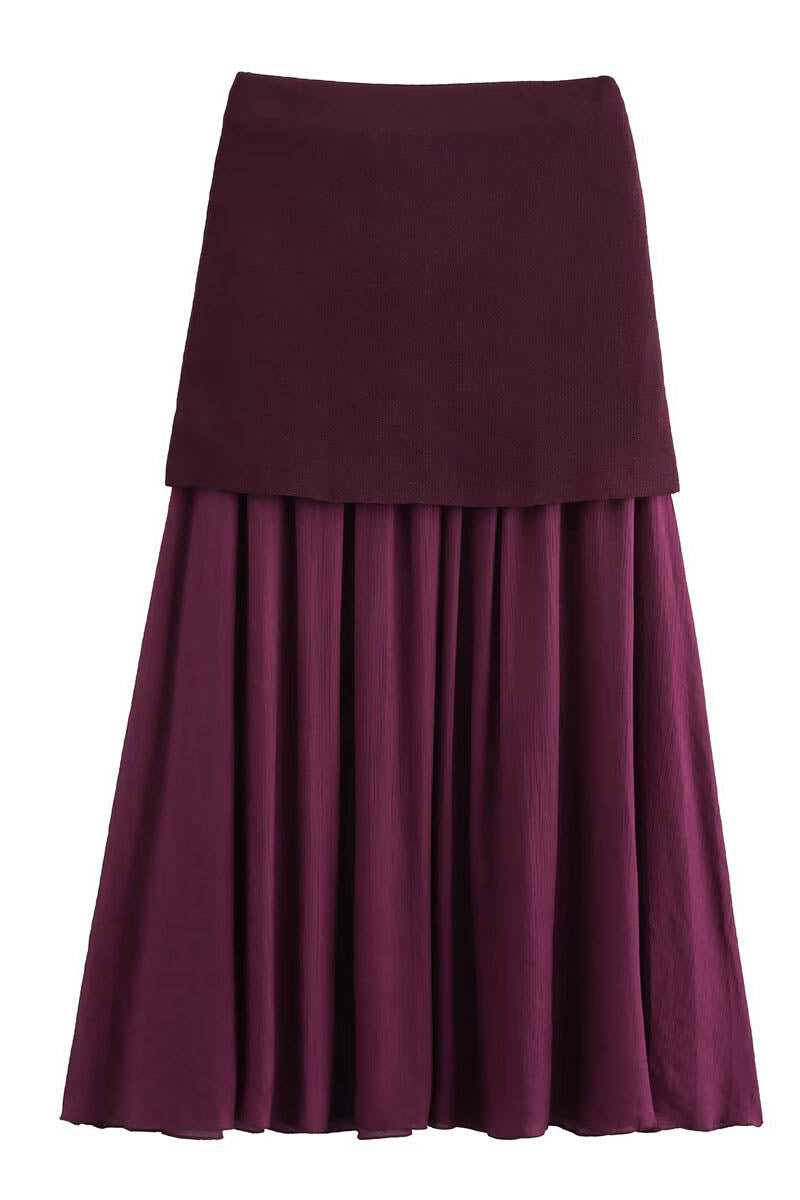 Ensemble Femme : Haut sans Manches & Jupe Midi Plissée-Skirt Sets-Marais Paris-Marais Paris