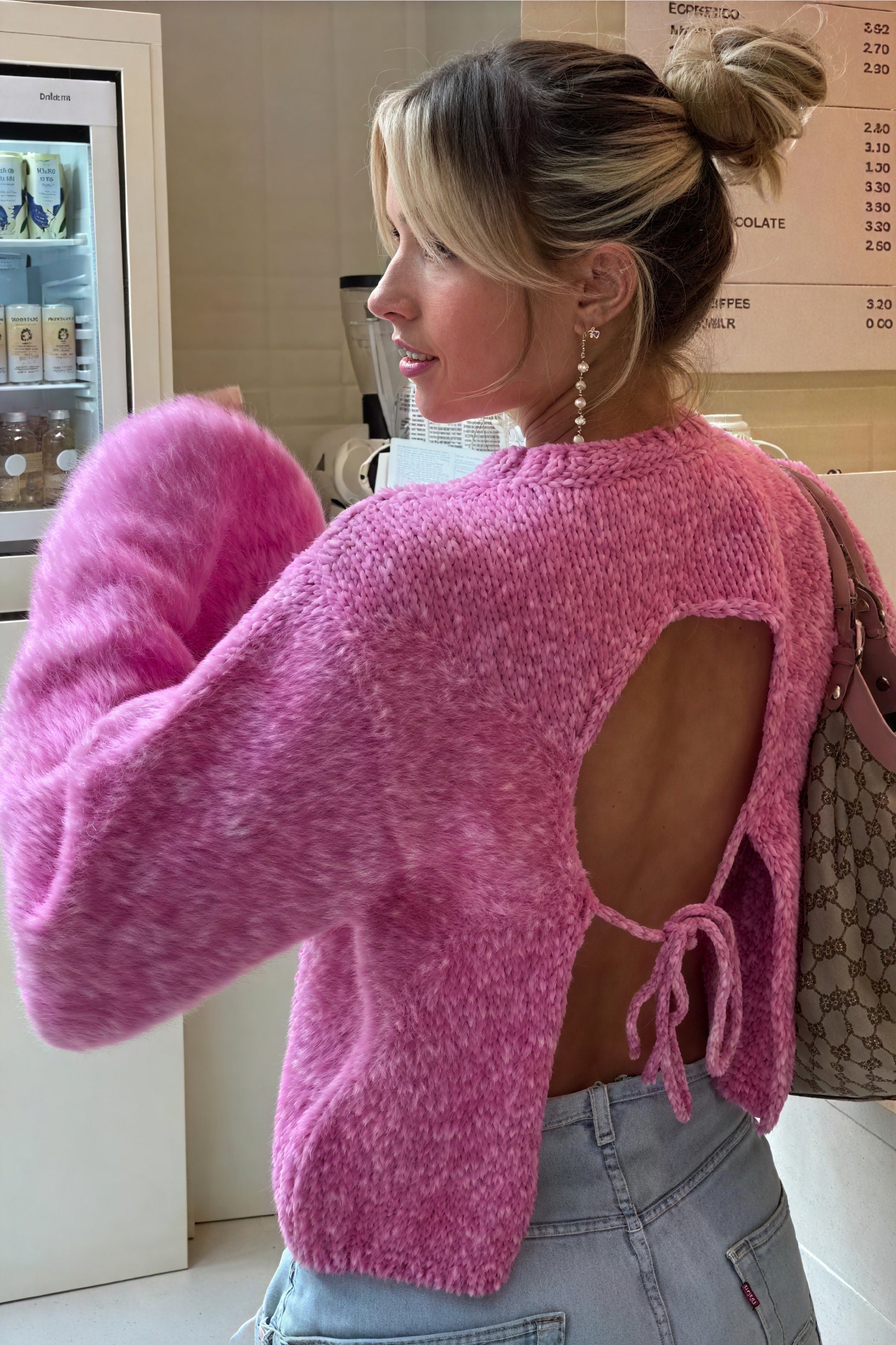 Pull Femme Texturé Manches Évasées Coupe Moderne-Sweaters-Marais Paris-Marais Paris