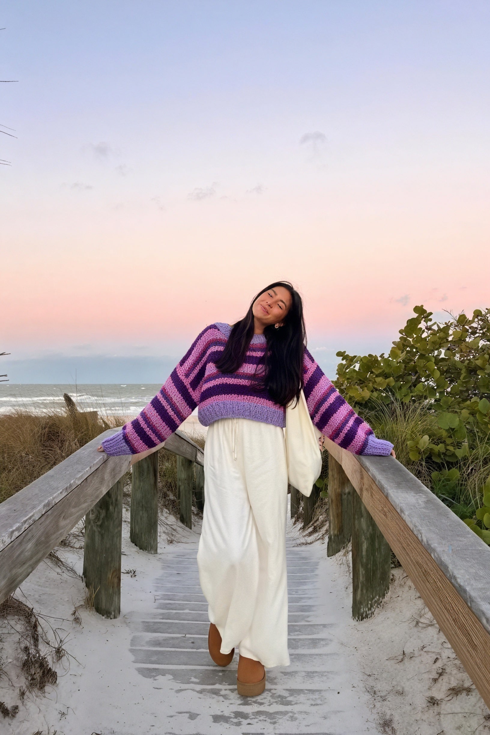 Pull Court Tricoté à Rayures - Coupe Moderne, Confortable-Sweaters-Marais Paris-Marais Paris