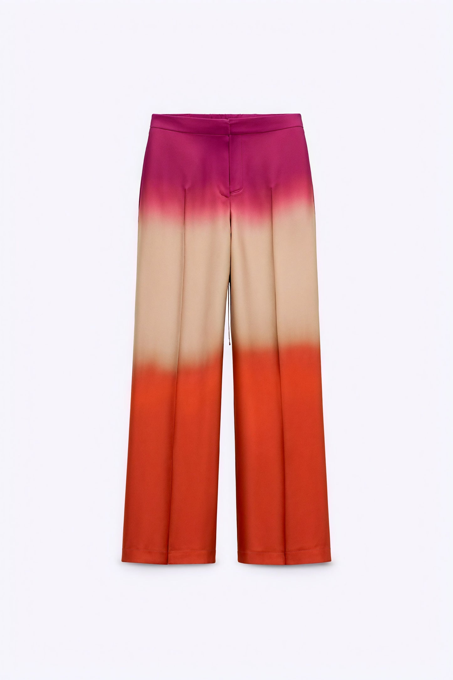 Ensemble Femme Satiné Dégradé – Chemisier Boutonné, Pantalon Large-Sets-Marais Paris-Pantalon-S-Marais Paris