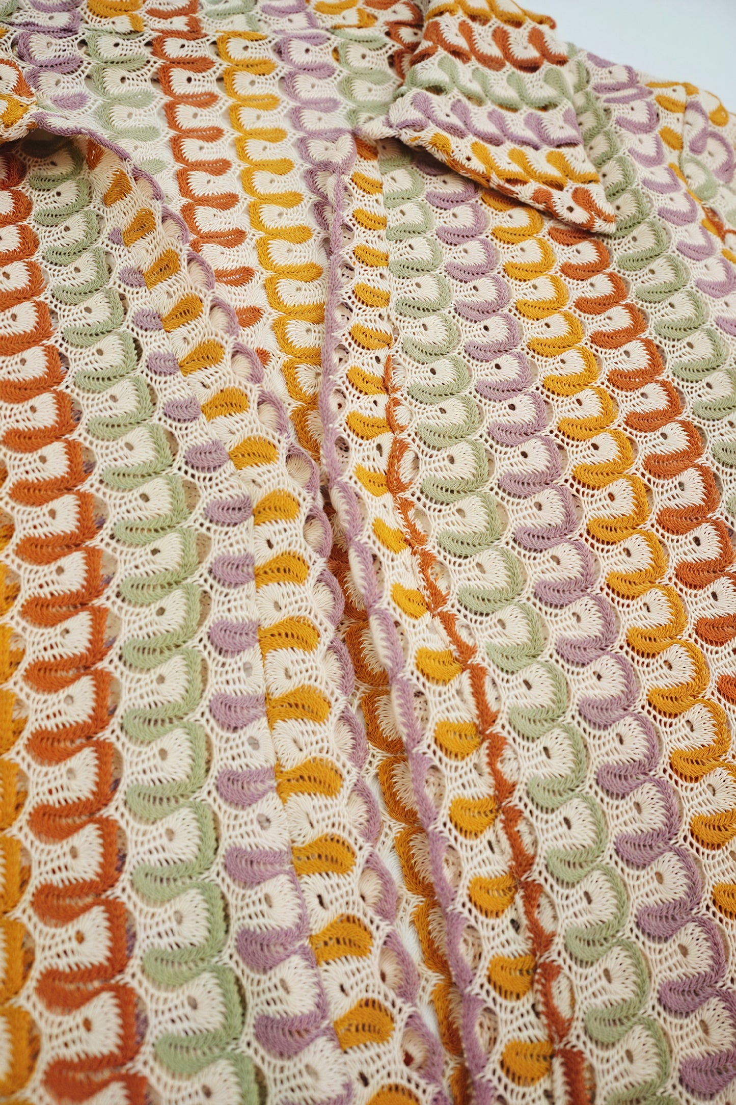 Robe Longue Bohème Chic Motif Géométrique, Col V, Manches Longues, Maxi-Dresses-Marais Paris-Marais Paris