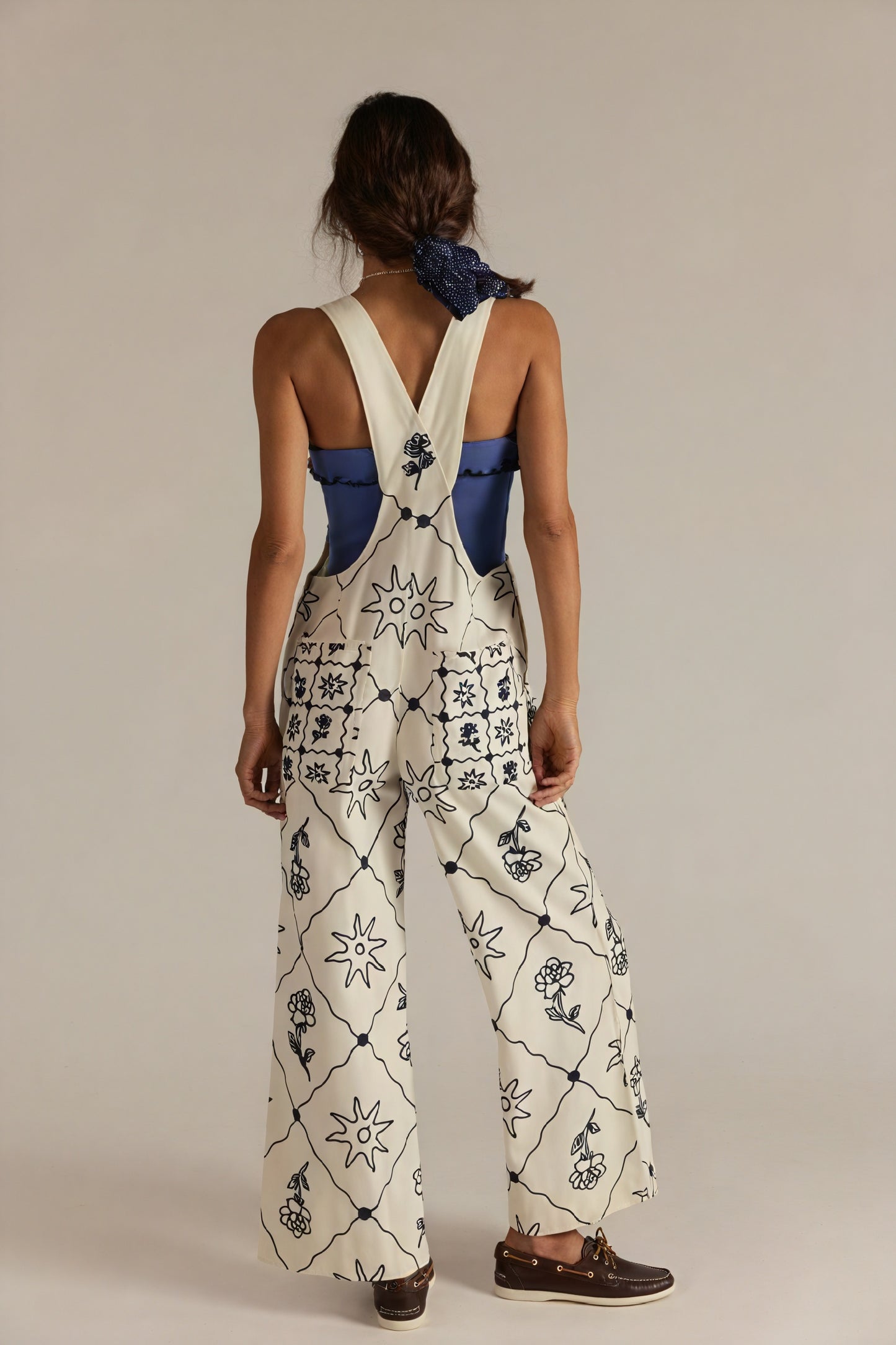 Salopette Femme Bohème Motifs, Bretelles Ajustables, Poches-Jumpsuit-Marais Paris-Marais Paris