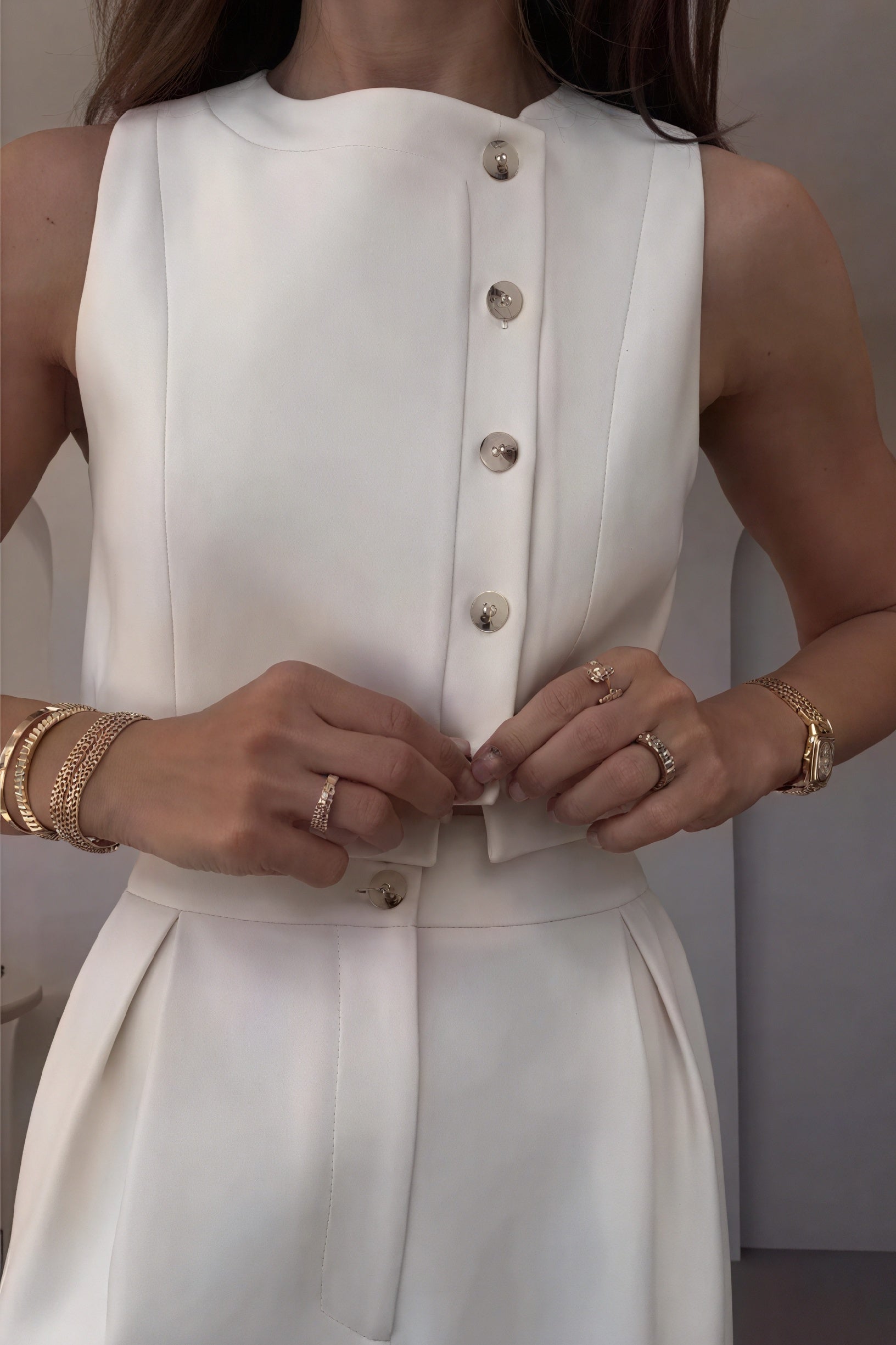 Ensemble Tailleur Femme – Top Court, Pantalon Large, Design Moderne-Pants-Marais Paris-Marais Paris