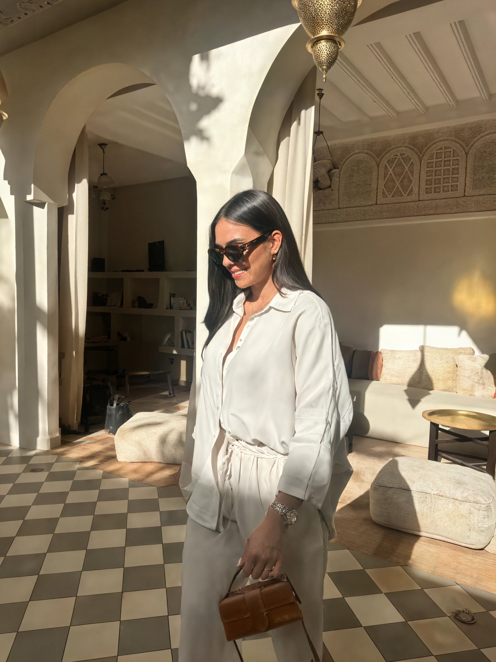 Ensemble Deux Pièces Femme – Chemise Boutonnée & Pantalon Ample Lin, Coupe Décontractée, Plusieurs Couleurs-82126-f9b89482-7909-489d-93f6-d34d496f82b5