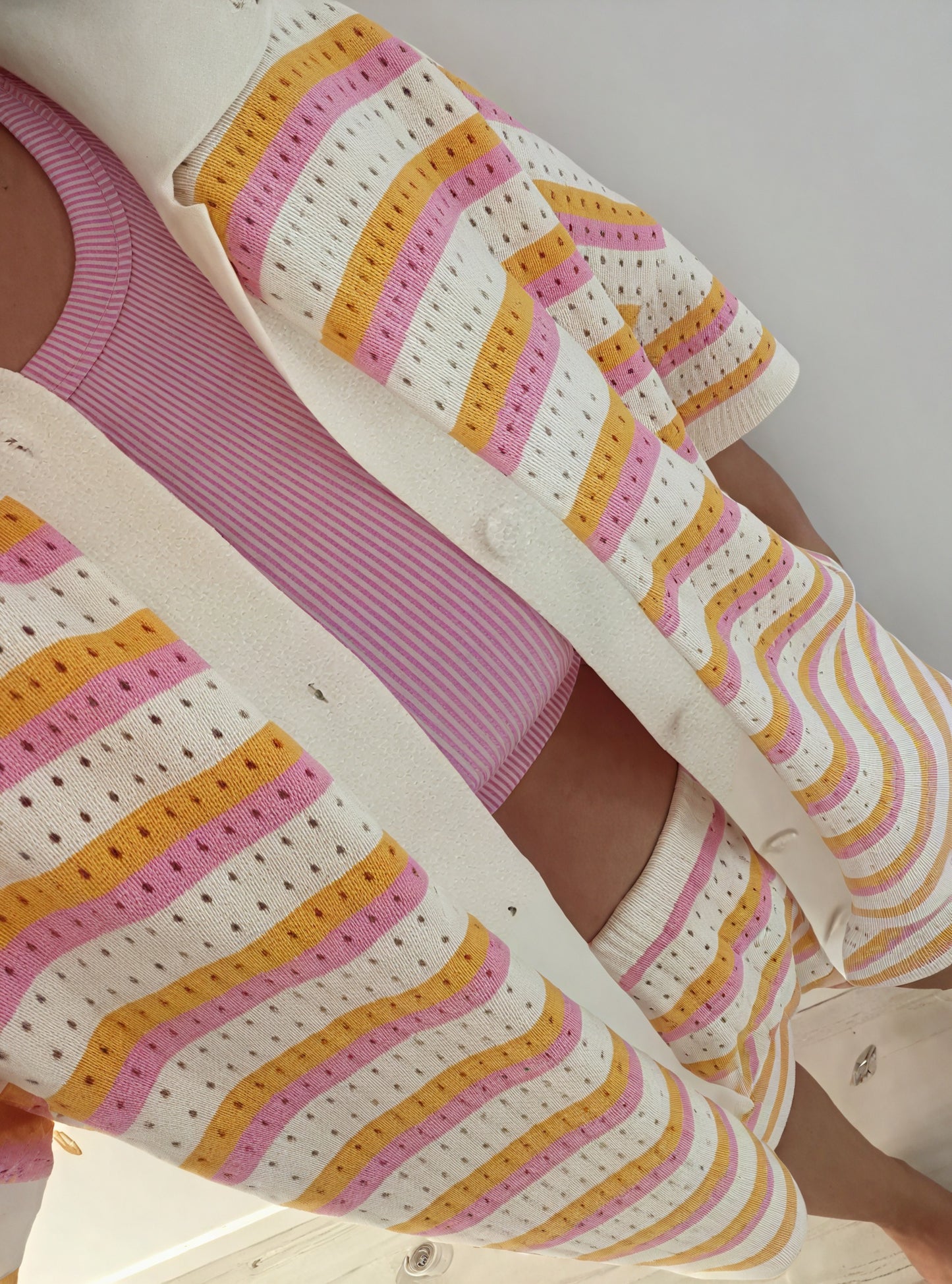 Ensemble Top et Short Rayé Femme - Coupe Décontractée, Style Bohème-Sets-Marais Paris-Marais Paris