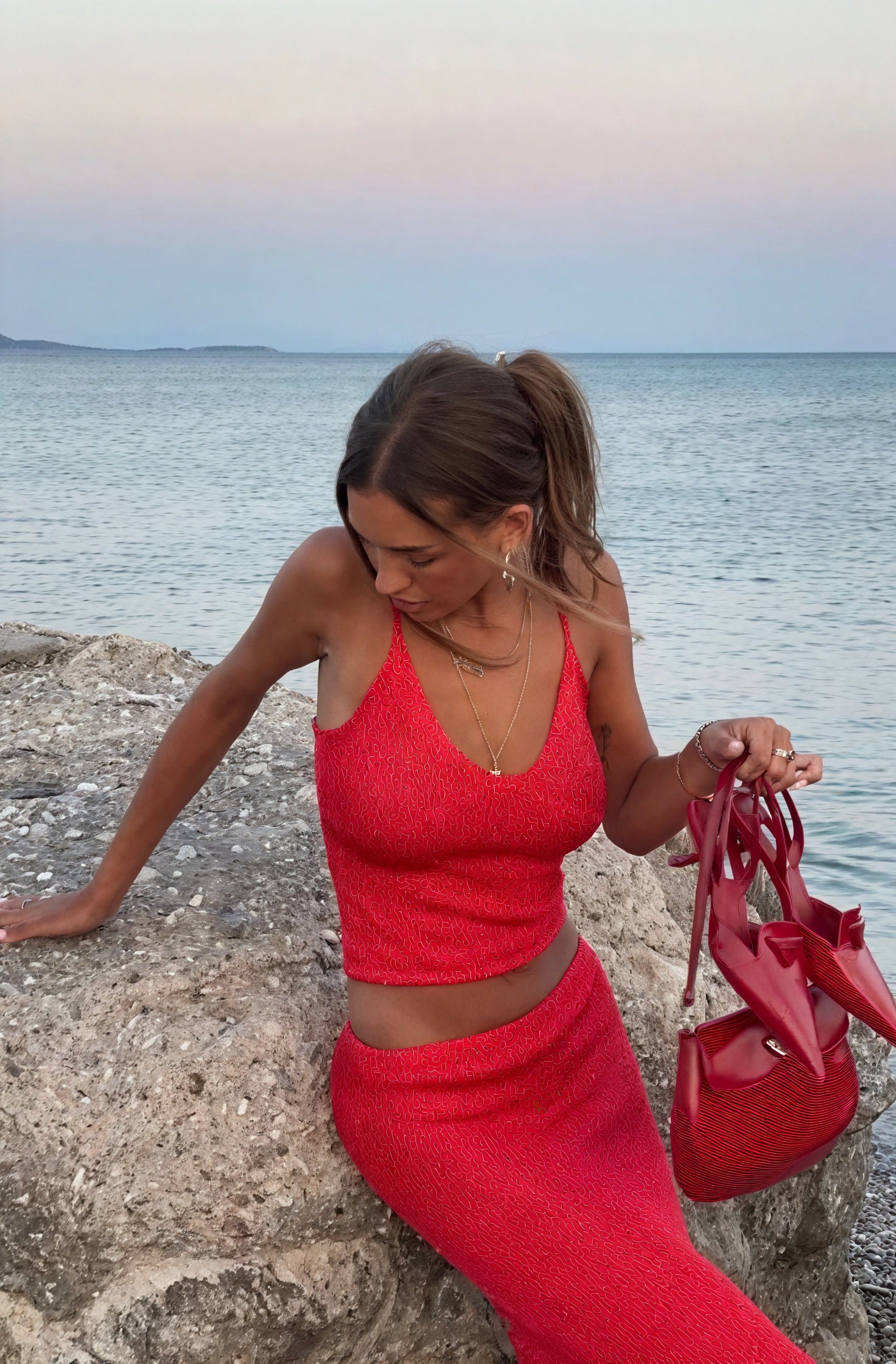 Ensemble Deux Pièces Femme – Top Bretelles Scintillant & Jupe Maxi Élégante-83554-1c13acdf-937e-4248-8bbb-39856680d3c1