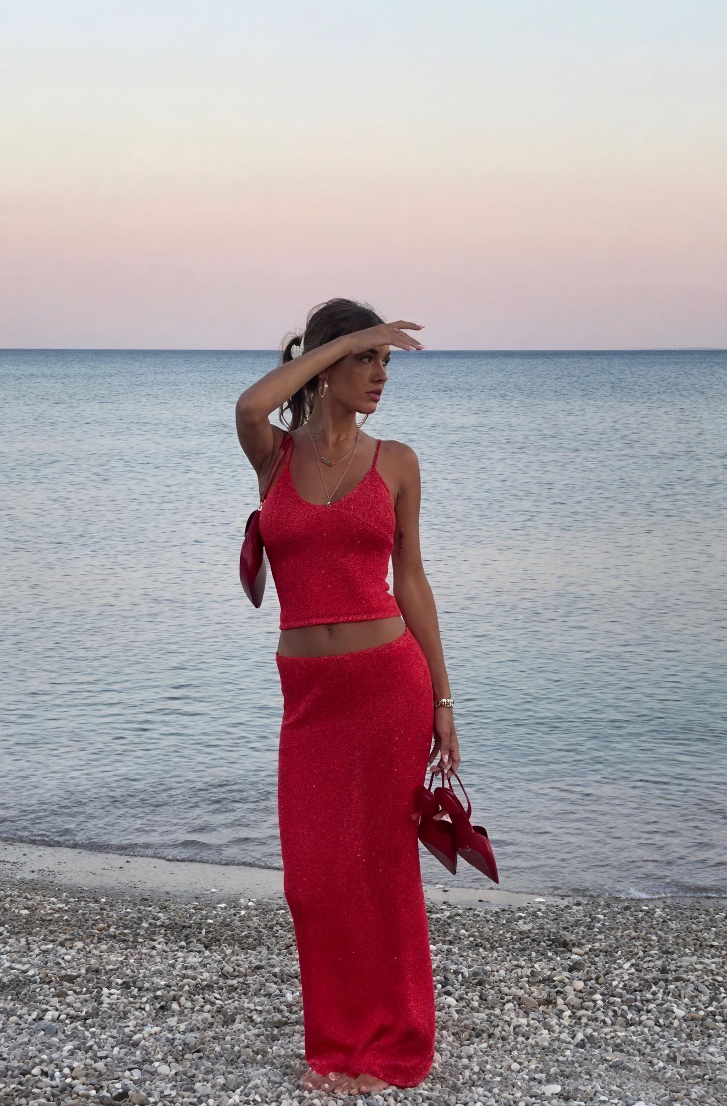 Ensemble Deux Pièces Femme – Top Bretelles Scintillant & Jupe Maxi Élégante-83554-6dd4513b-bd1b-437c-a927-358d8fc3808c