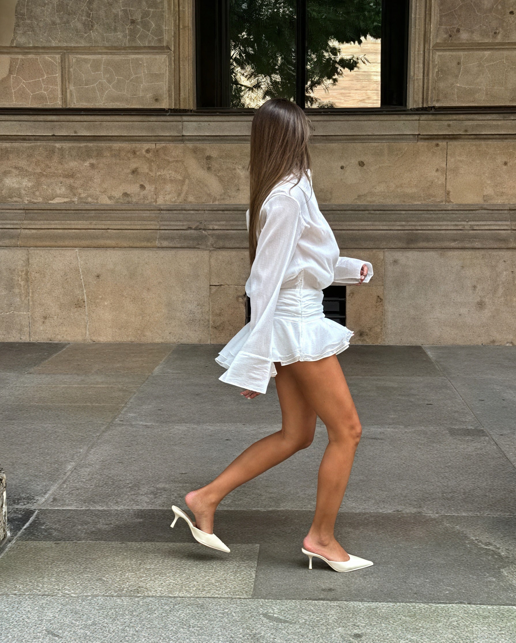 Robe Chemisier Blanche Femme – Manches Longues, Boutonnée, Élégante-83661-68e87245-84db-4ff8-9ee7-59a66d10de4c