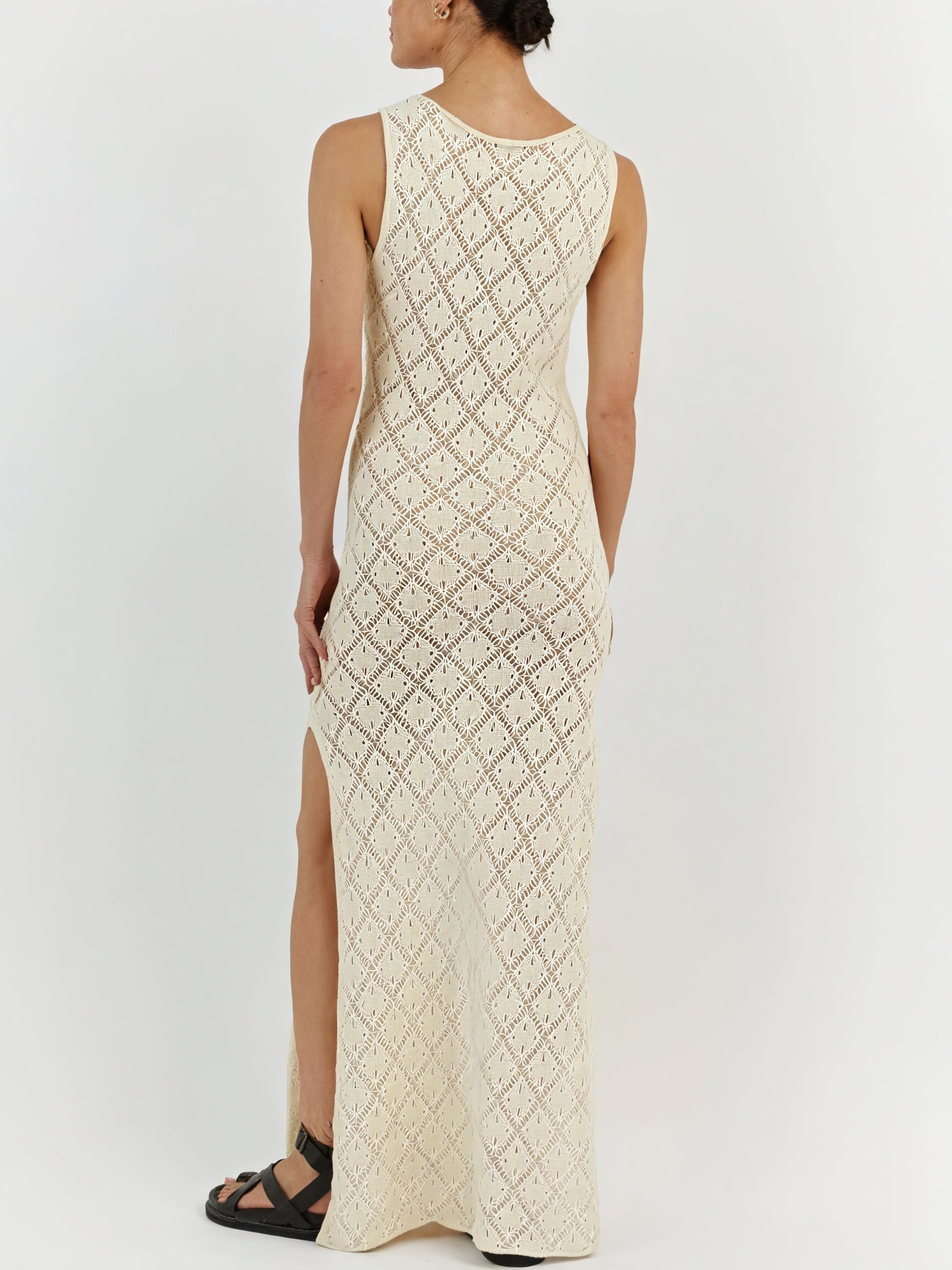 Robe Longue Femme Sans Manches Tricot Ouvert Maxi, Style Décontracté-83712-05b7fa5f-addc-4a43-b0e5-c16204c9f6ac