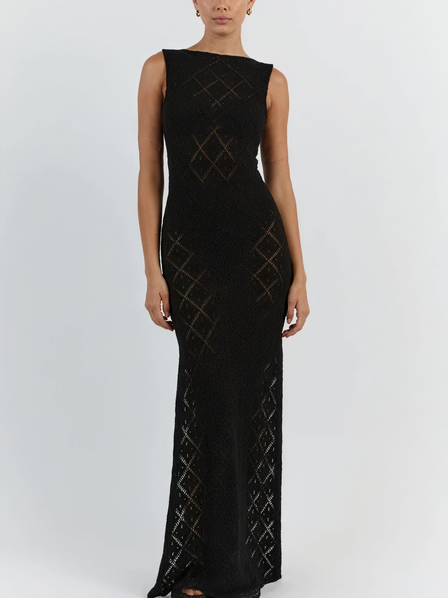 Robe Longue Femme Sans Manches Tricot Ouvert Maxi, Style Décontracté-83712-bc0766b8-941b-4d04-99ef-3a870b2138f8