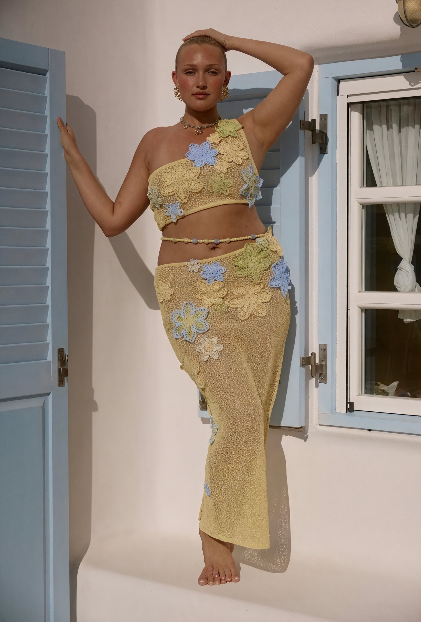 Femme Ensemble Robe Deux Pièces Crochet Fait Main – Détails Floraux, Style Bohème-83755-fc795bc4-cbdd-4d24-a03c-cdff86d7155e