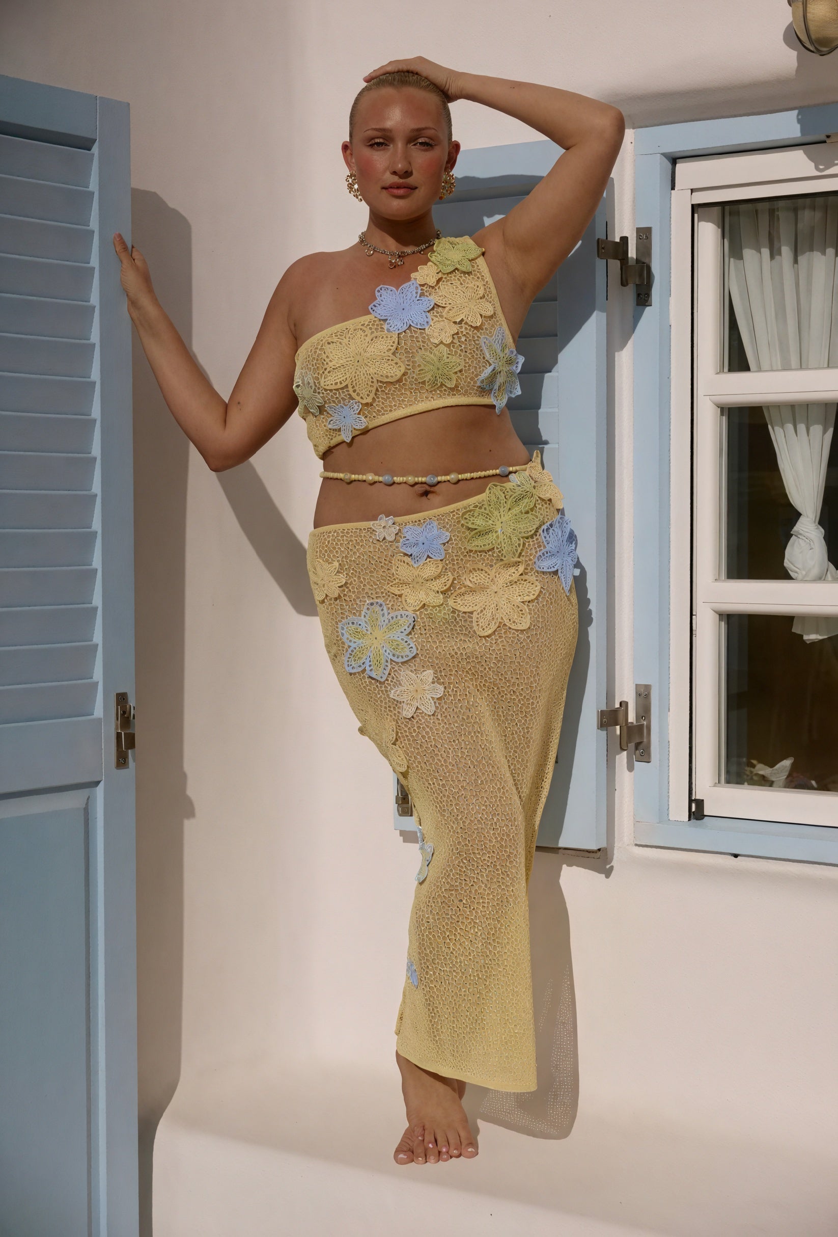 Femme Ensemble Robe Deux Pièces Crochet Fait Main – Détails Floraux, Style Bohème-83755-fc795bc4-cbdd-4d24-a03c-cdff86d7155e