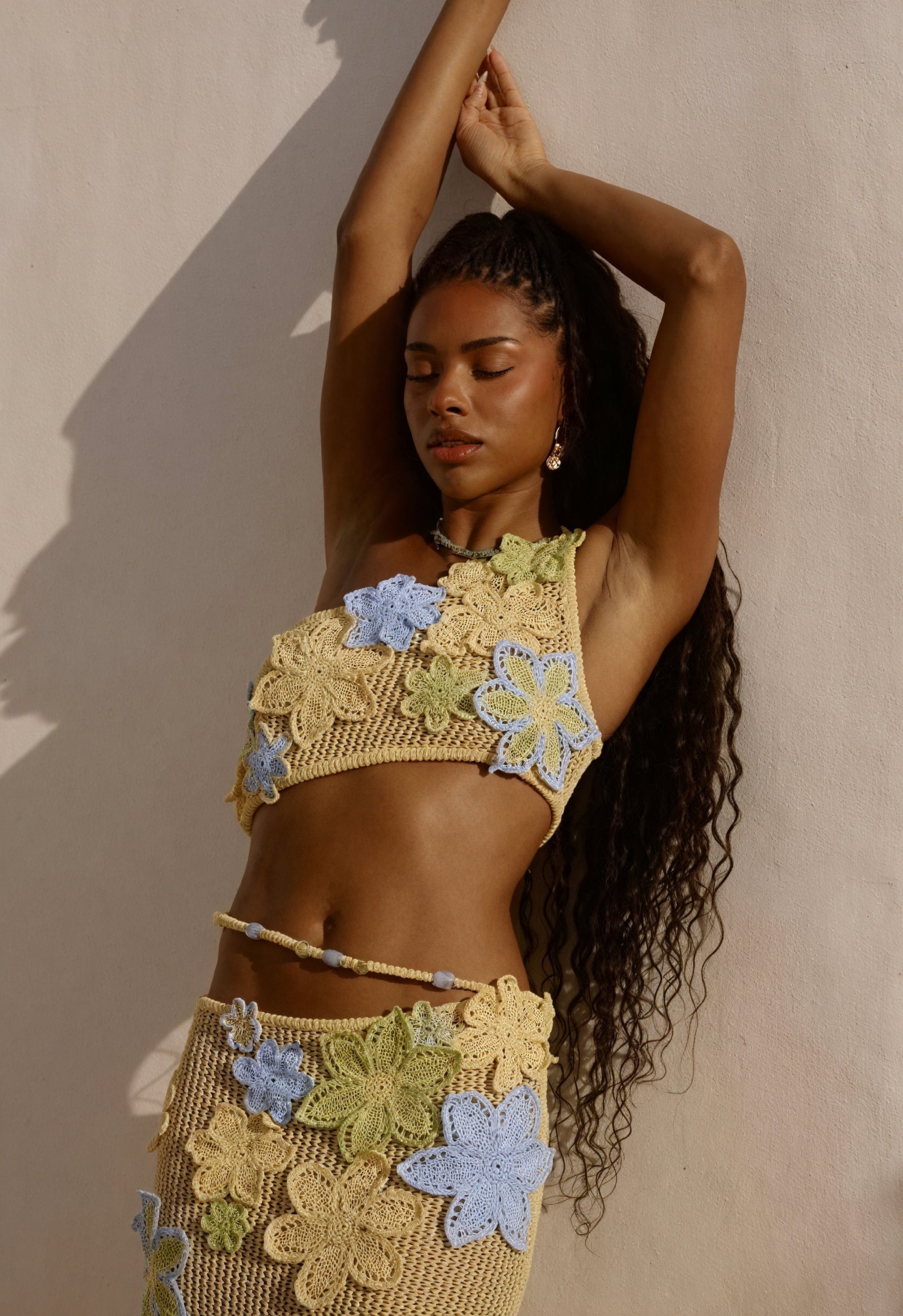 Femme Ensemble Robe Deux Pièces Crochet Fait Main – Détails Floraux, Style Bohème-83755-cb11c182-4210-43e5-ab30-03a214ae99c1