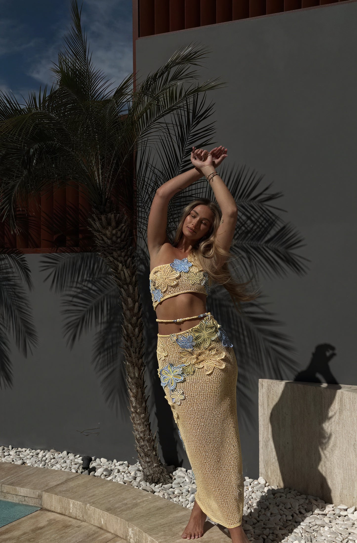 Femme Ensemble Robe Deux Pièces Crochet Fait Main – Détails Floraux, Style Bohème-83755-fc93c845-cbdd-4326-9d8b-787746015b33