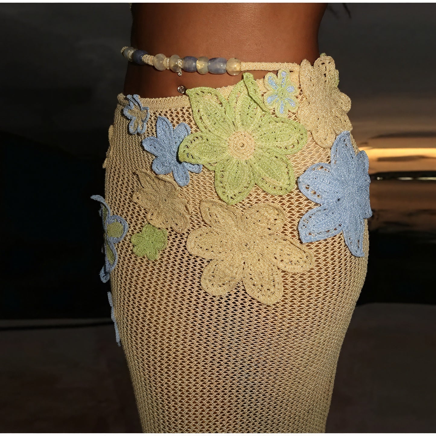 Femme Ensemble Robe Deux Pièces Crochet Fait Main – Détails Floraux, Style Bohème-83755-4d819255-0530-4dc2-87b1-3d32d09d21e2