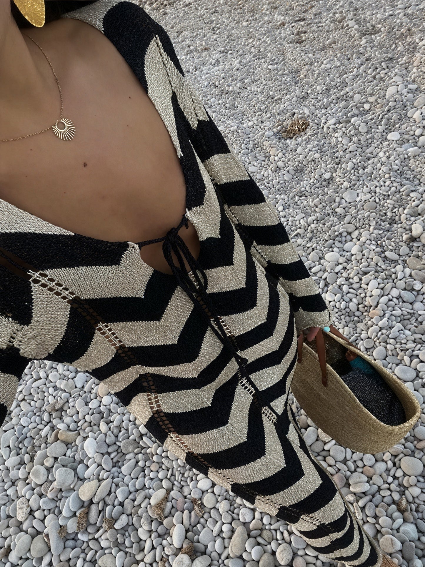 Femme Robe Maille Motif Chevron Manches Longues Moderne-83785-ceb59c37-a5b5-4761-8e16-553f8a3676af