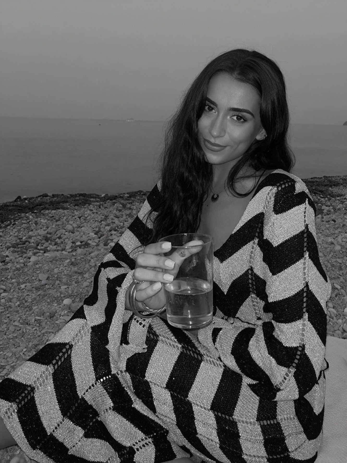 Femme Robe Maille Motif Chevron Manches Longues Moderne-83785-2b802701-fa9b-4316-b7f7-e104a6d6141f