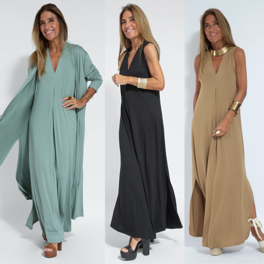 Robe Maxi Élégante et Décontractée pour Femmes-set-Marais Paris-Marais Paris