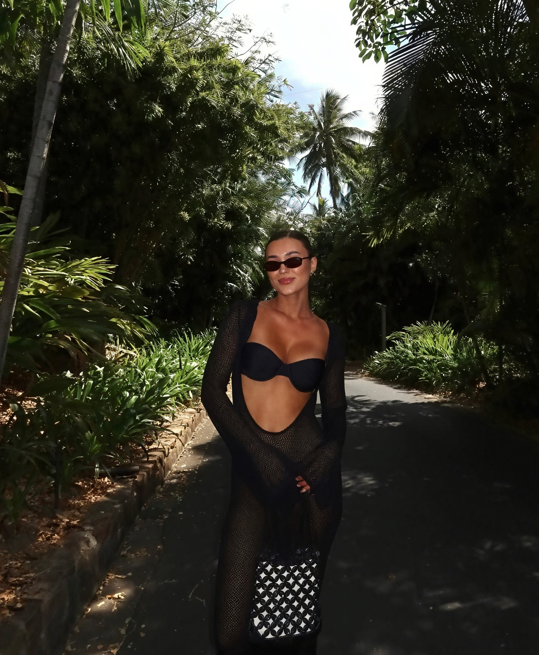 Femme Robe Maxi Maille Transparente Manches Longues Légère Cover-up-83806-9e3185a4-ddf7-4b71-b48b-ec743360f594